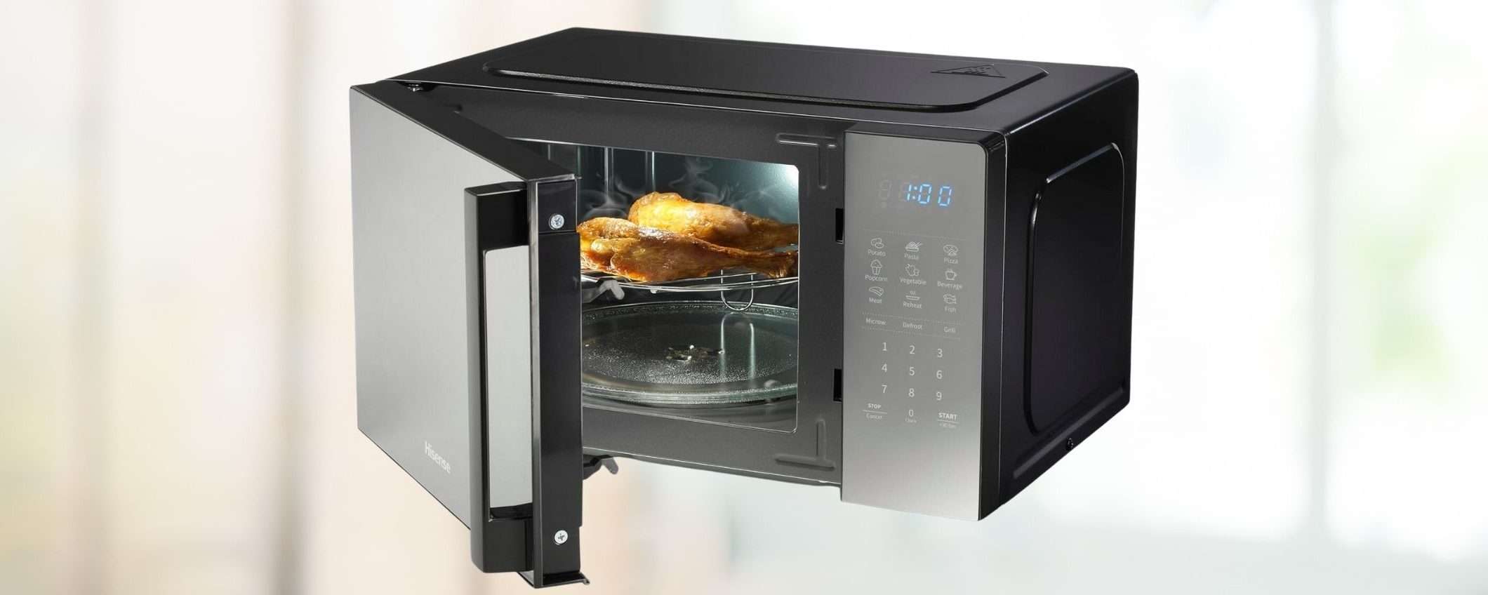 Forno a microonde Hisense con 9 funzioni e GRILL in offerta al MINIMO STORICO (-34%) Forno a microonde Hisense con 9 funzioni e GRILL in offerta al MINIMO STORICO (-34%)