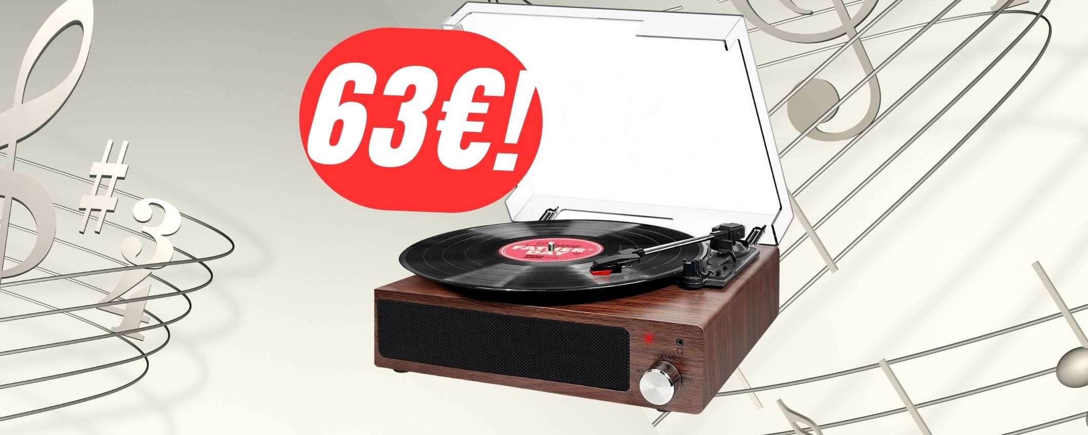 Questo GIRADISCHI Bluetooth crolla di prezzo con lo SCONTO+COUPON Questo GIRADISCHI Bluetooth crolla di prezzo con lo SCONTO+COUPON