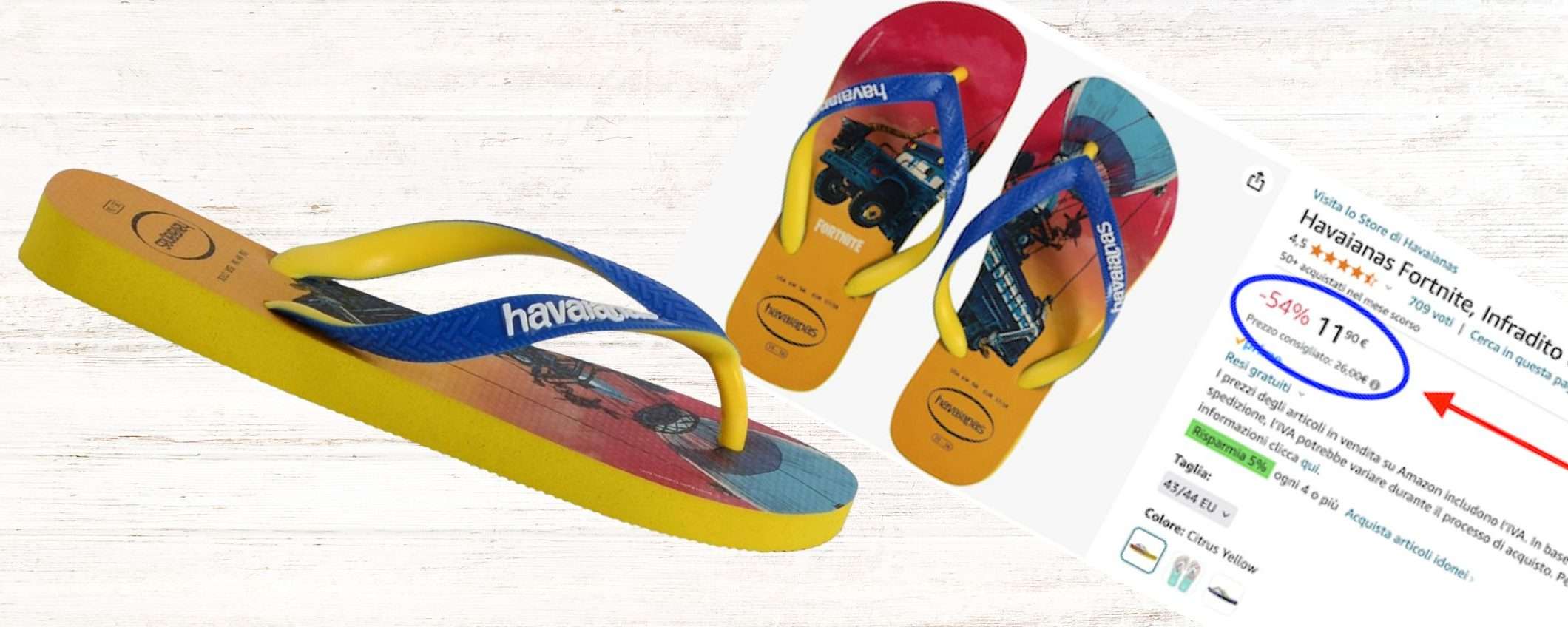 Infradito Havaianas da 11€ su Amazon: sconti fino al 54%, prezzo da OUTLET Infradito Havaianas da 11€ su Amazon: sconti fino al 54%, prezzo da OUTLET
