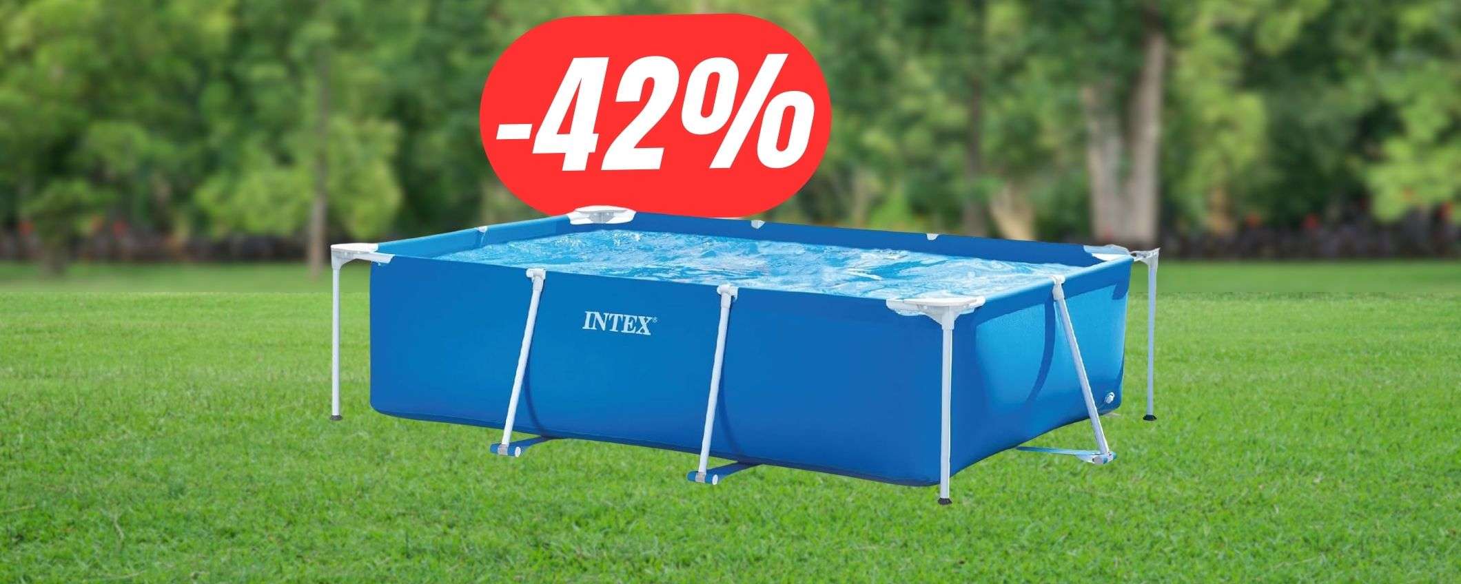 L'estate ha inizio con la PISCINA Intex 3x2m a soli 92€ (-42%)! L'estate ha inizio con la PISCINA Intex 3x2m a soli 92€ (-42%)!