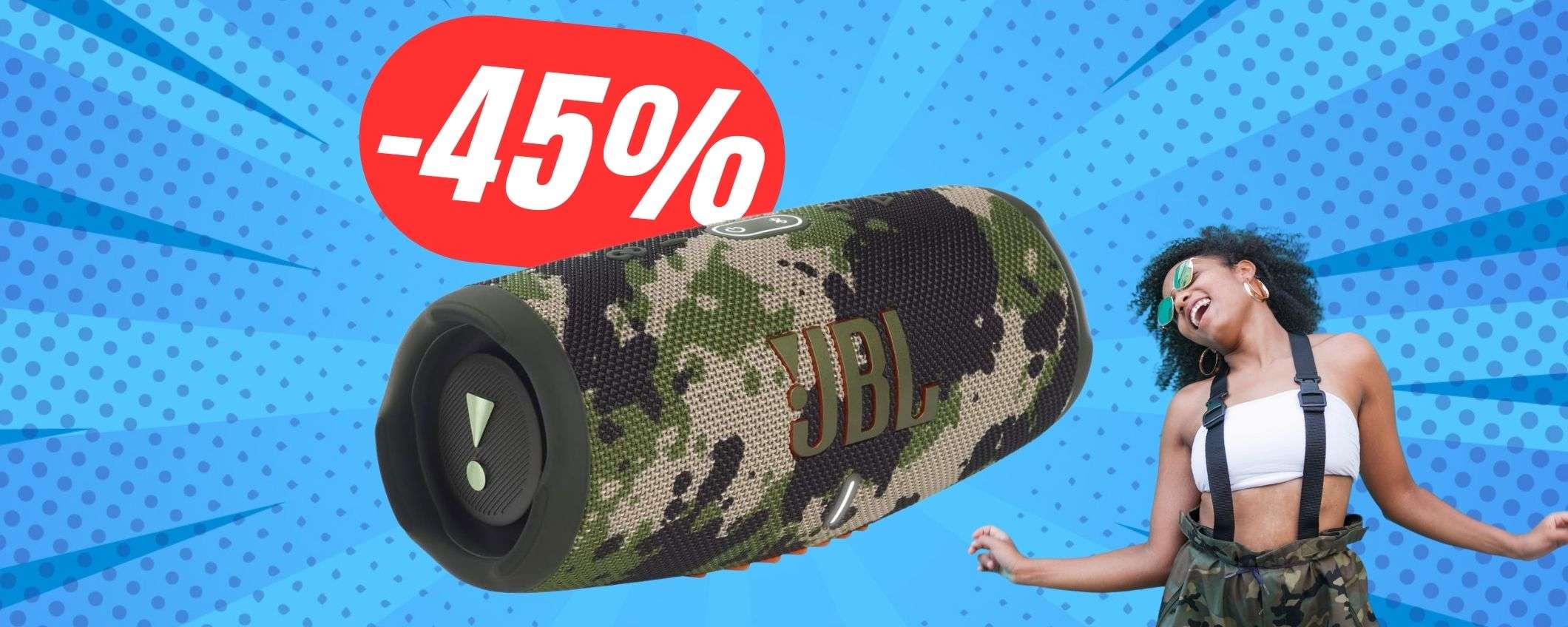 La CASSA Bluetooth di JBL è potentissima, impermeabile e scontata del 45%! La CASSA Bluetooth di JBL è potentissima, impermeabile e scontata del 45%!