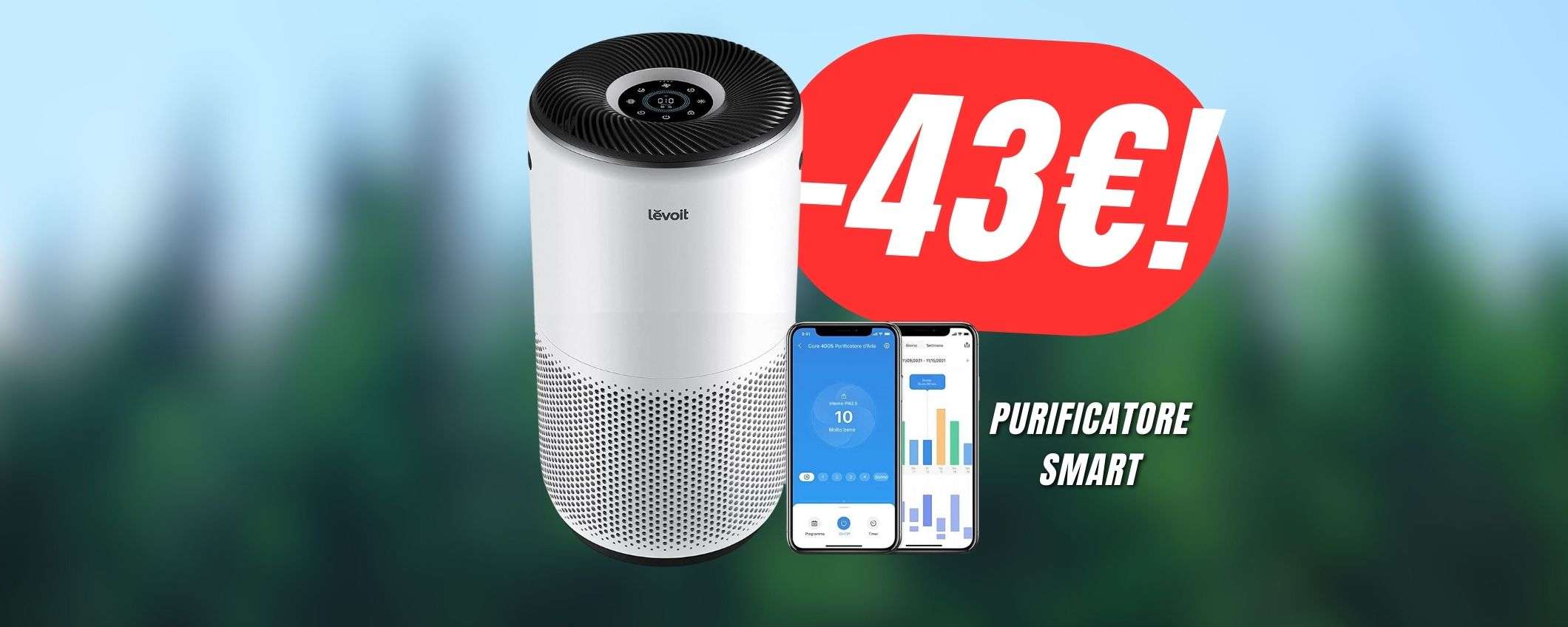 Con questo PURIFICATORE d'aria SMART dimenticherai di avere le allergie! Con questo PURIFICATORE d'aria SMART dimenticherai di avere le allergie!
