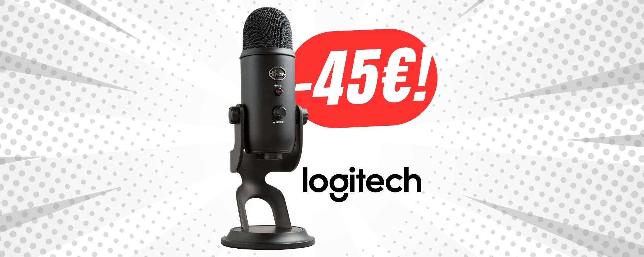 Il microfono più amato dagli streamers è in SCONTO a -45€! Il microfono più amato dagli streamers è in SCONTO a -45€!