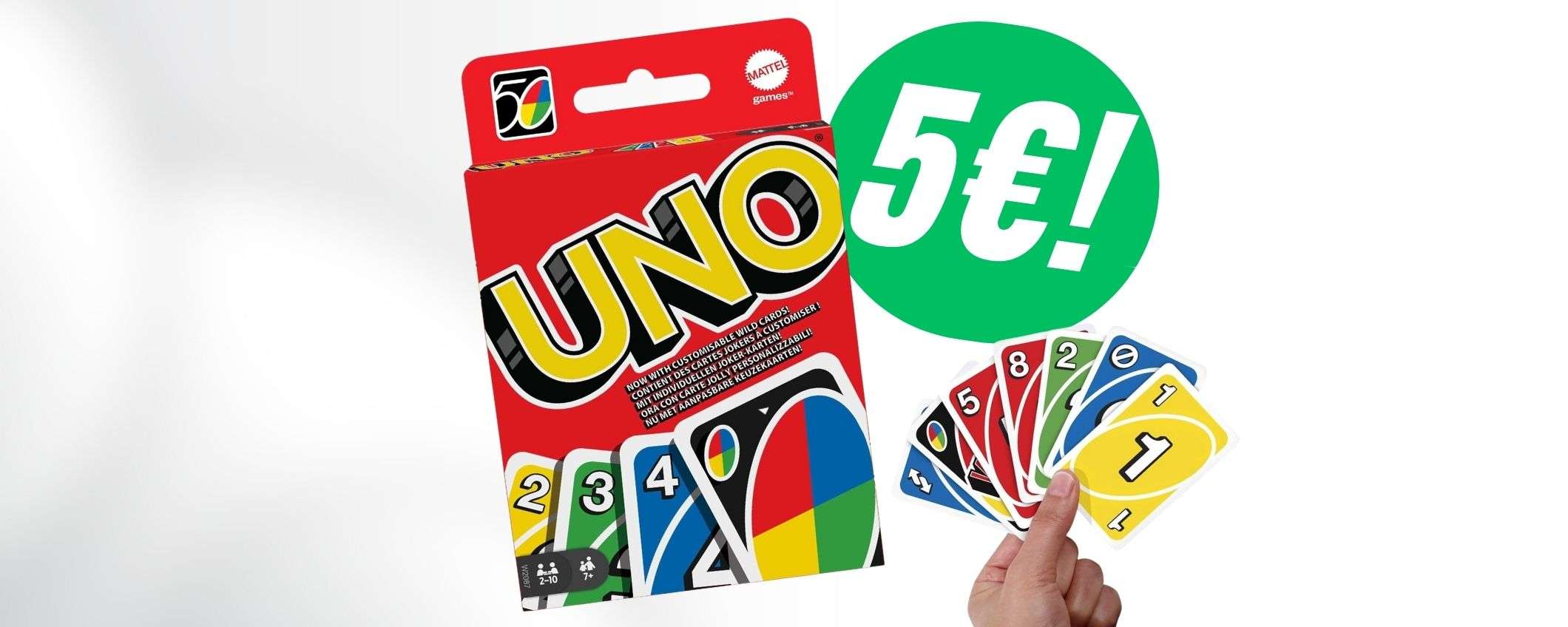 Divertiti ovunque con soli 5€ grazie a UNO in offerta al -55%! Divertiti ovunque con soli 5€ grazie a UNO in offerta al -55%!