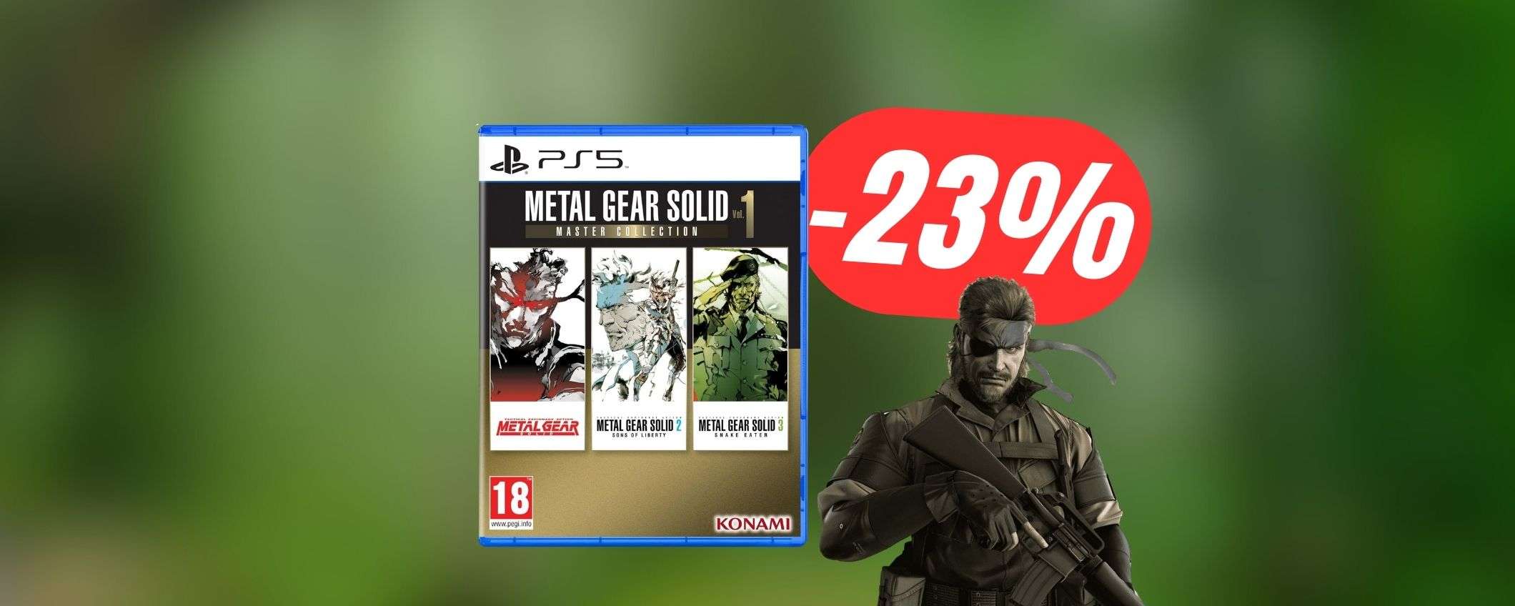 I primi 3 Metal Gear Solid per PS5 crollano di prezzo (del -23%) I primi 3 Metal Gear Solid per PS5 crollano di prezzo (del -23%)