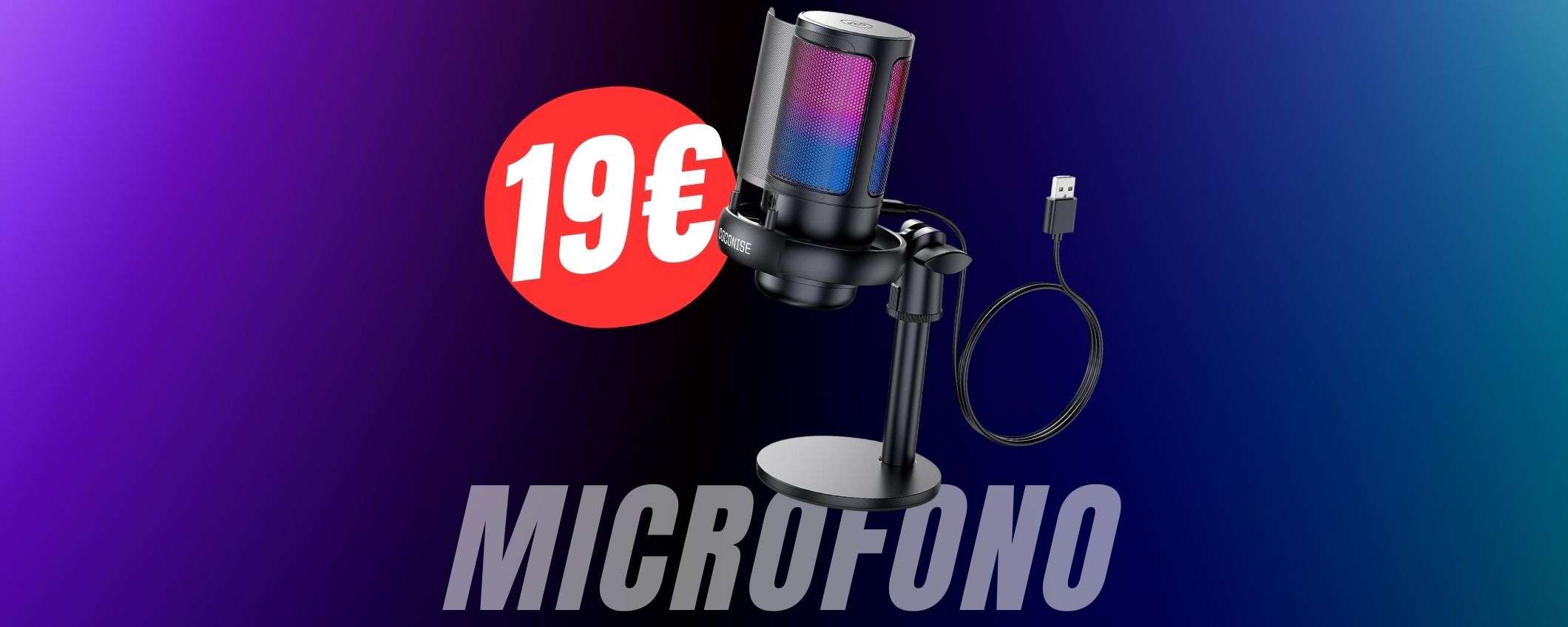 Solo 19€ per questo MICROFONO perfetto per lo STREAMING! Solo 19€ per questo MICROFONO perfetto per lo STREAMING!