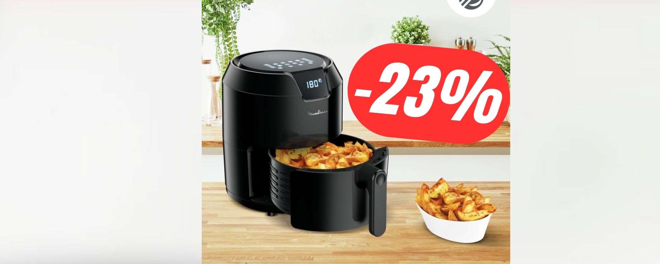 MINIMO STORICO per la friggitrice ad aria Moulinex (costa solo 49€!) MINIMO STORICO per la friggitrice ad aria Moulinex (costa solo 49€!)