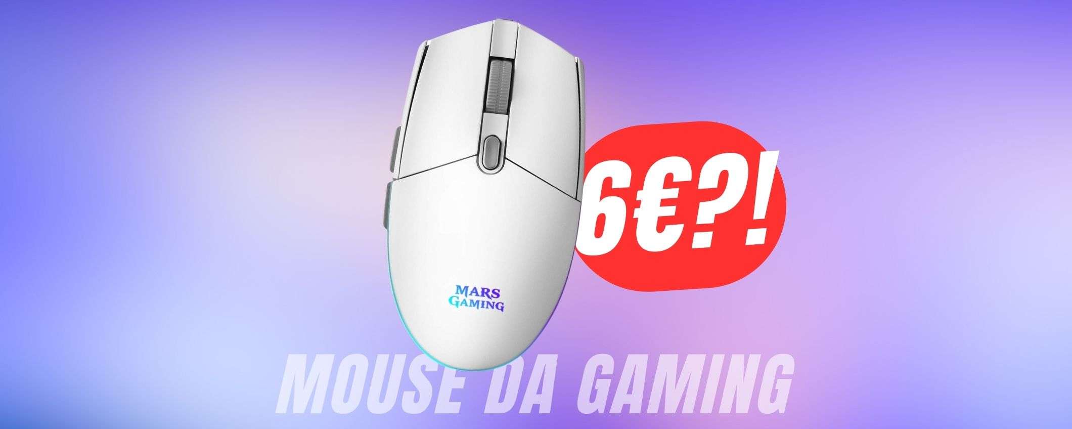 Super-leggero, antiscivolo ed RGB: questo MOUSE da 6€ è perfetto per il GAMING! Super-leggero, antiscivolo ed RGB: questo MOUSE da 6€ è perfetto per il GAMING!