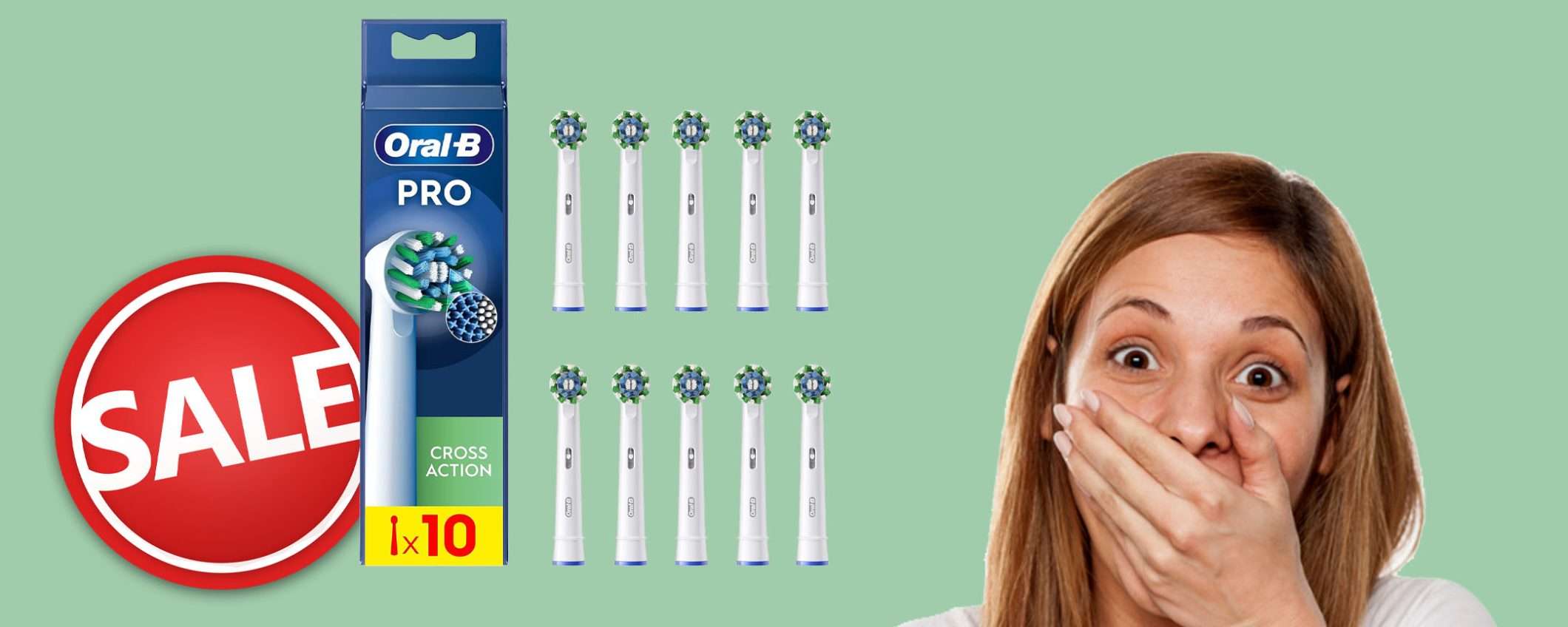 Oral-B Cross Action 10 testine: offerta a tempo, sconto TOP del 33% Oral-B Cross Action 10 testine: offerta a tempo, sconto TOP del 33%