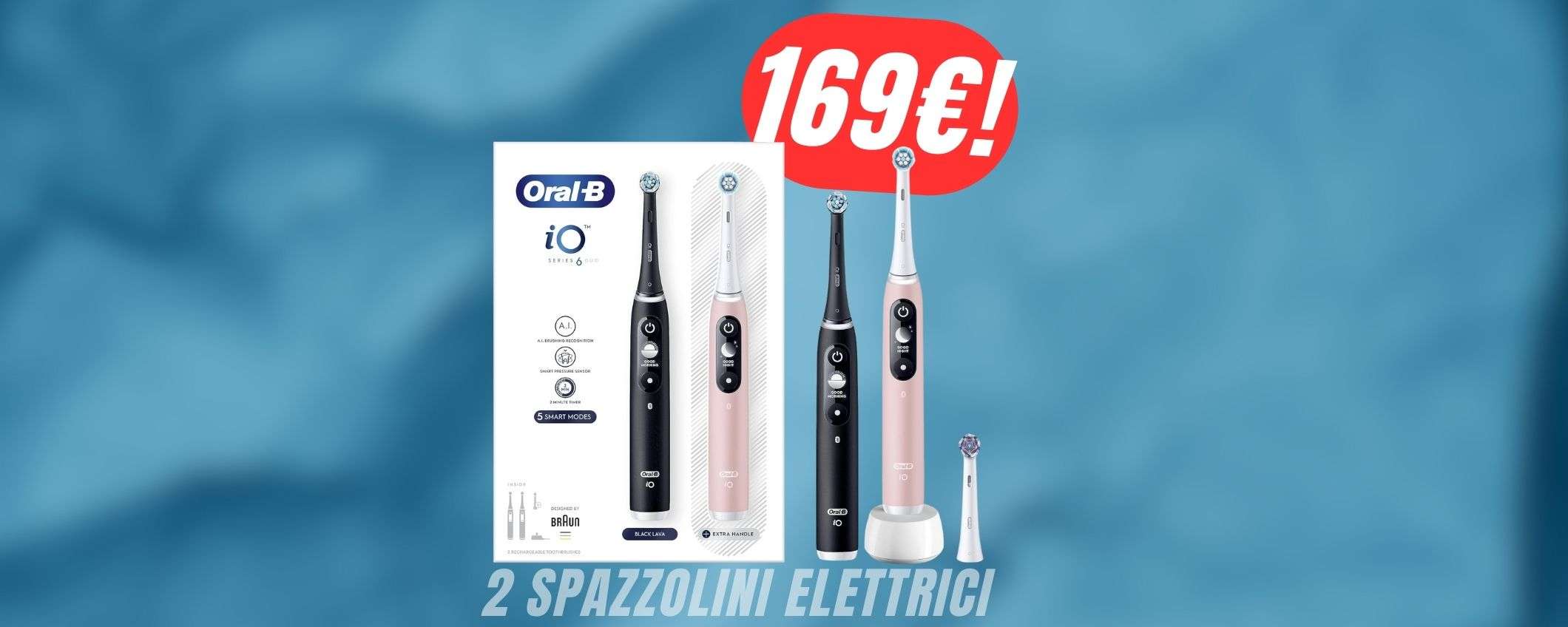 2 SPAZZOLINI elettrici ORAL-B con schermo a 169€: l'igiene orale raddoppia! 2 SPAZZOLINI elettrici ORAL-B con schermo a 169€: l'igiene orale raddoppia!