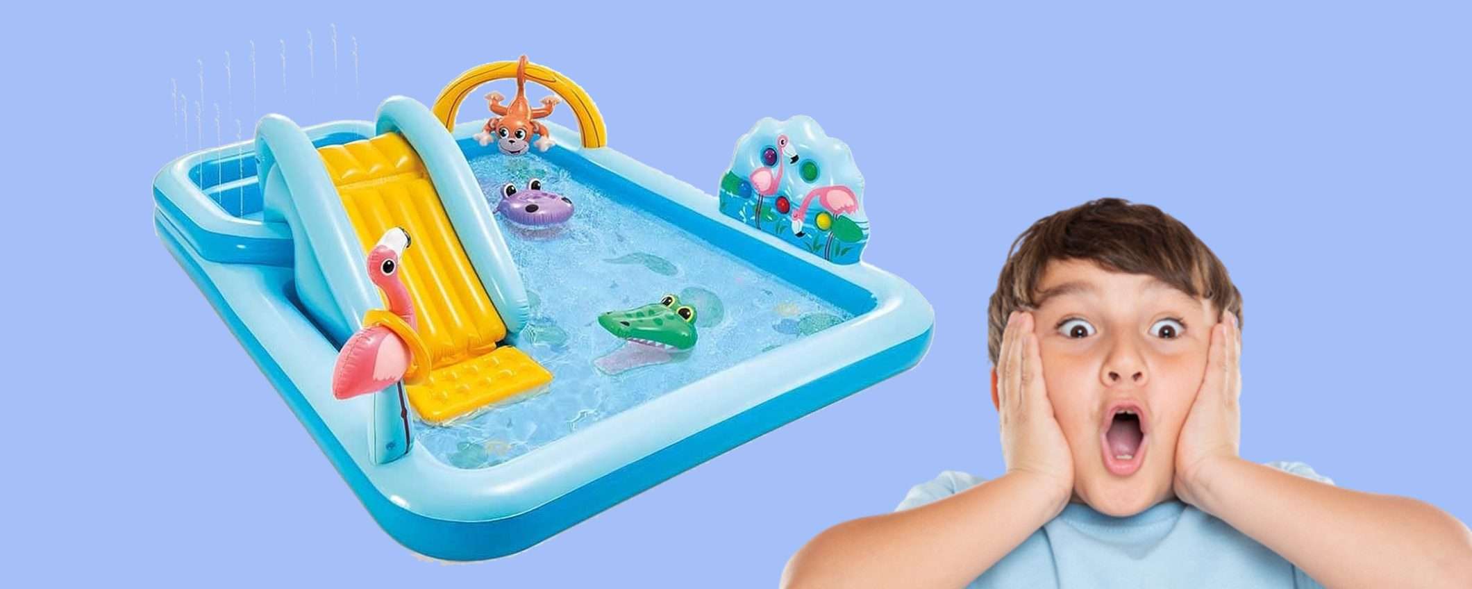 Piscina con giochi acquatici per bambini al prezzo TOP di 63,99€ Piscina con giochi acquatici per bambini al prezzo TOP di 63,99€