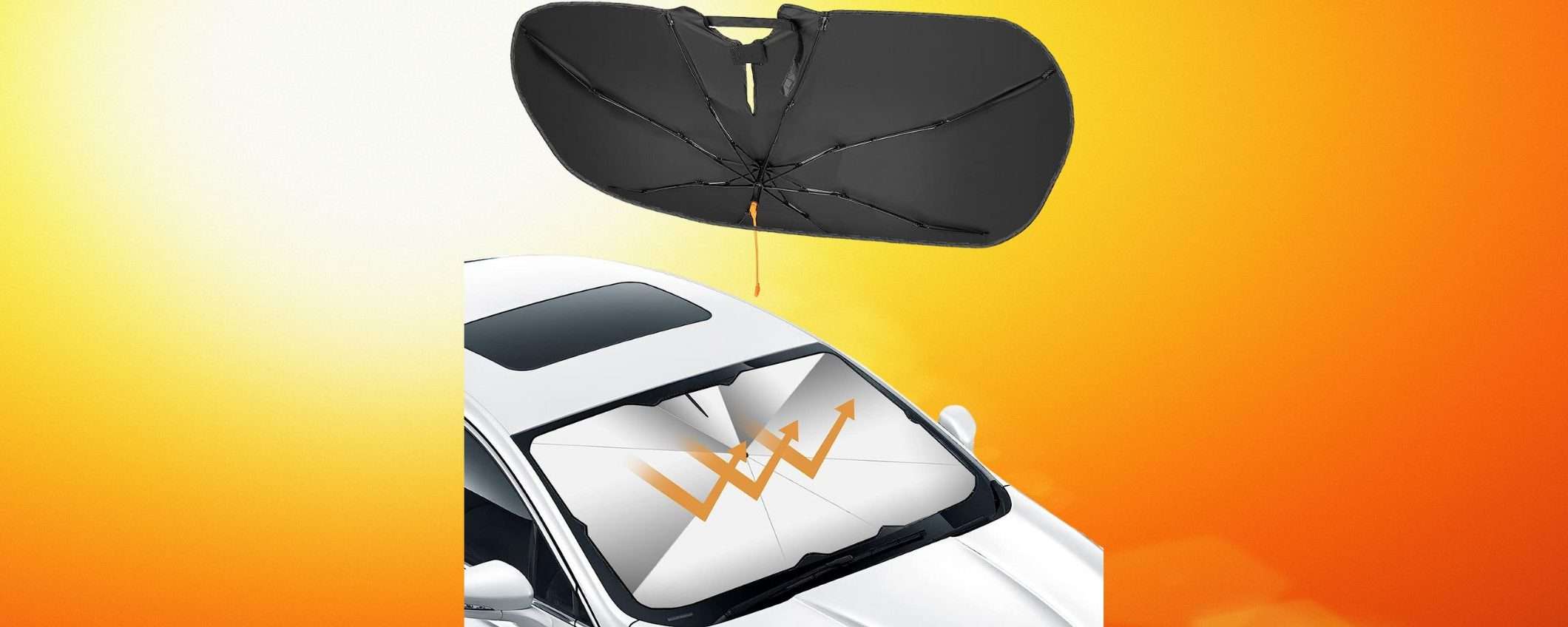 Il parasole per auto più venduto è TORNATO in sconto: auto sempre FRESCA