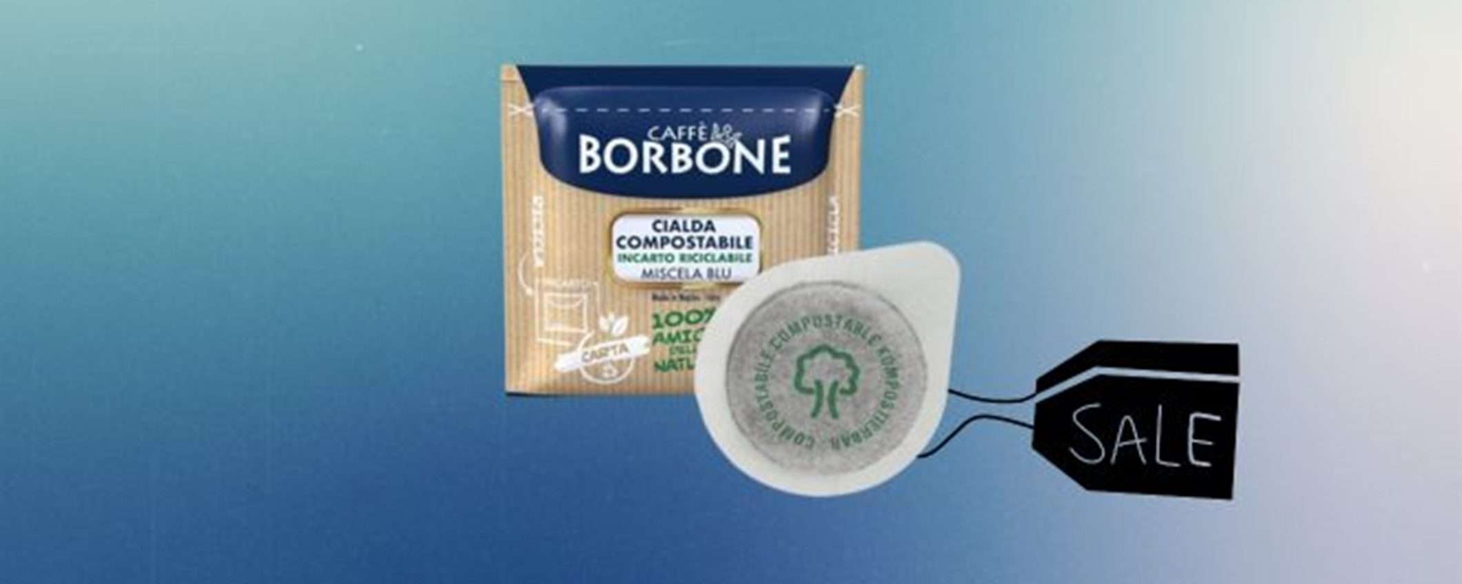 Caffè Borbone Miscela Blu: 100 cialde compostabili a soli 16€ su Amazon