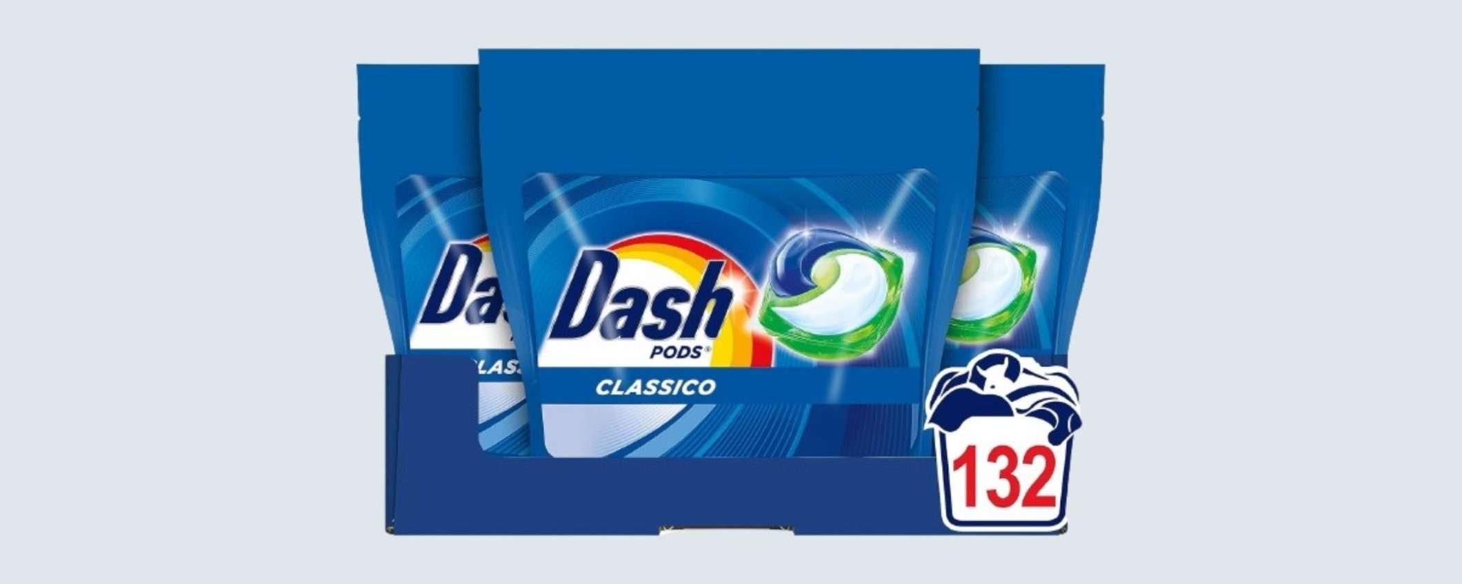 Dash Pods Classiche: 132 lavaggi a soli 34€ su Amazon! Dash Pods Classiche: 132 lavaggi a soli 34€ su Amazon!