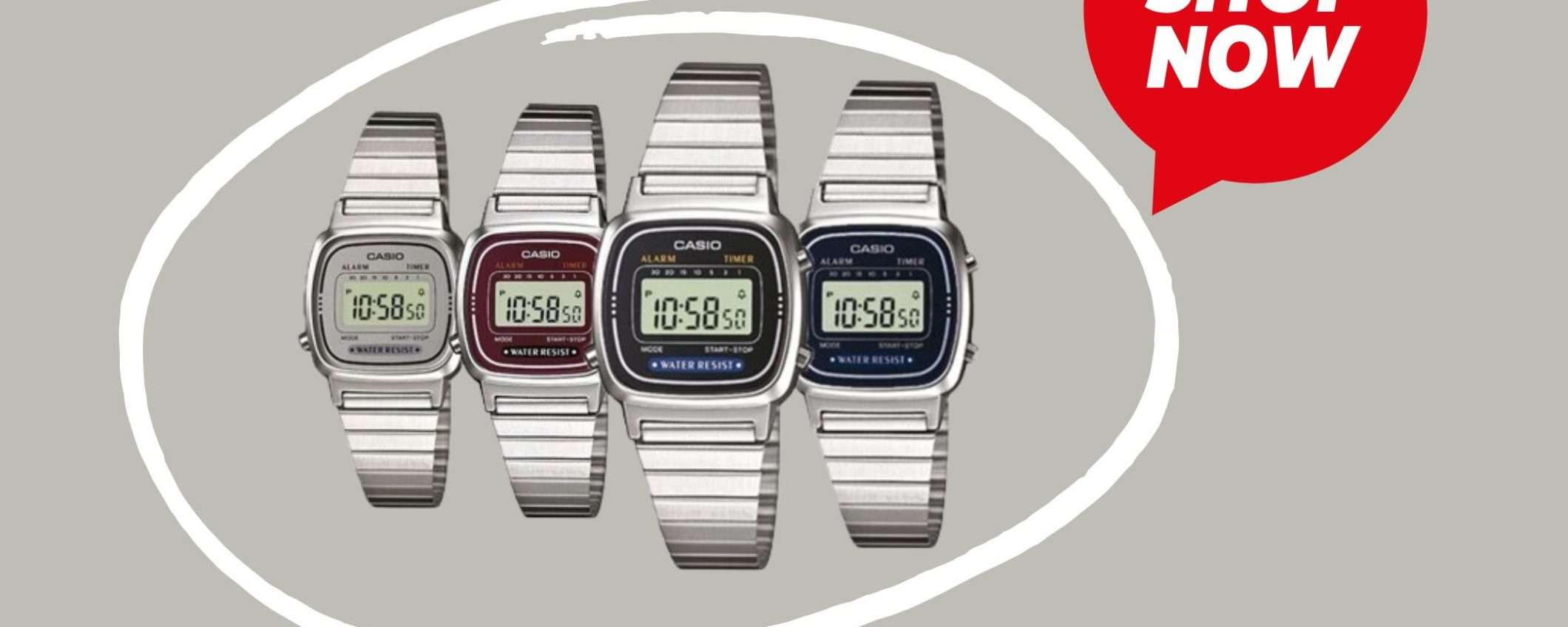 Casio Vintage in acciaio per donna: 4 colorazioni in grande sconto su eBay (-57%) Casio Vintage in acciaio per donna: 4 colorazioni in grande sconto su eBay (-57%)