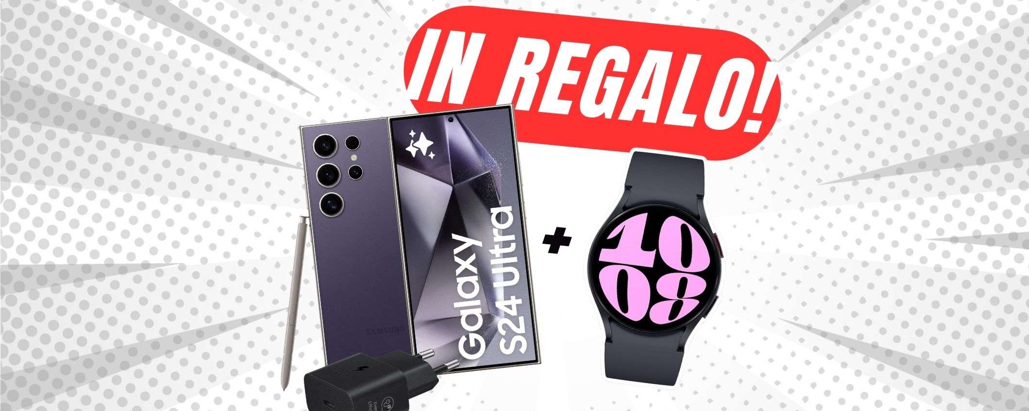 -420€ di SCONTO+SMARTWATCH in REGALO con Samsung Galaxy S24 Ultra! -420€ di SCONTO+SMARTWATCH in REGALO con Samsung Galaxy S24 Ultra!