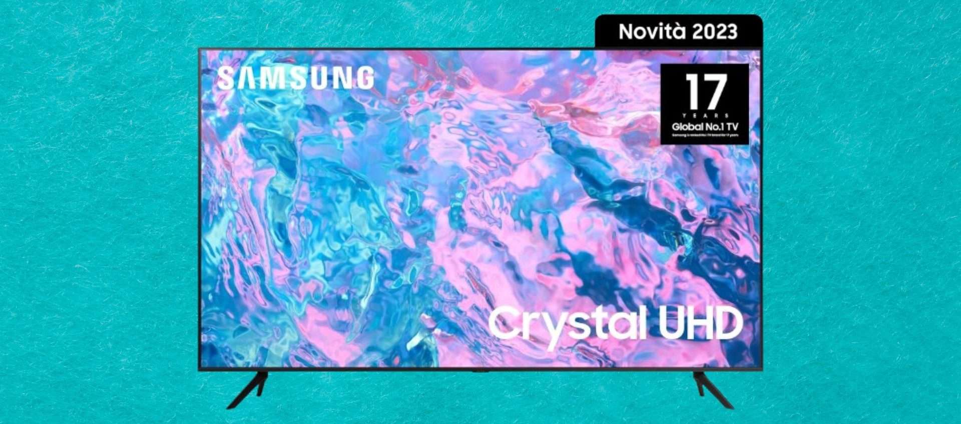 Televisore Samsung Crystal UHD in super offerta: il prezzo scende sotto i 470€ (-33%) Televisore Samsung Crystal UHD in super offerta: il prezzo scende sotto i 470€ (-33%)