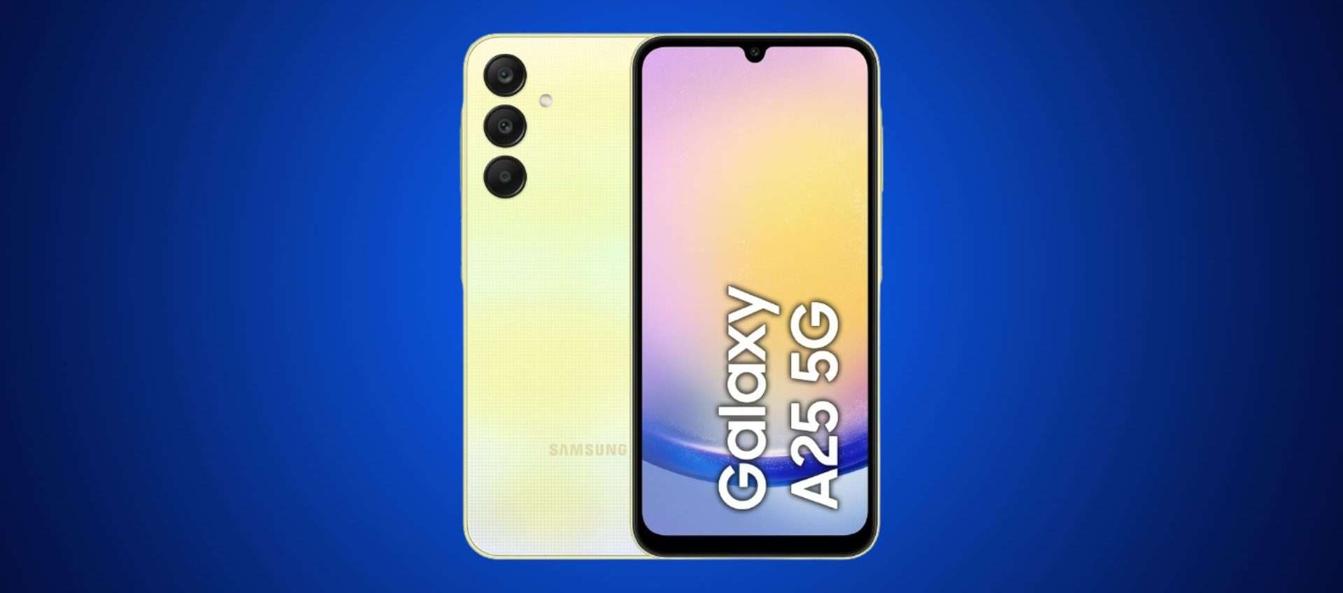 Solo 191€ per il Samsung Galaxy A25 5G: 40% di sconto sul super entry-level Solo 191€ per il Samsung Galaxy A25 5G: 40% di sconto sul super entry-level