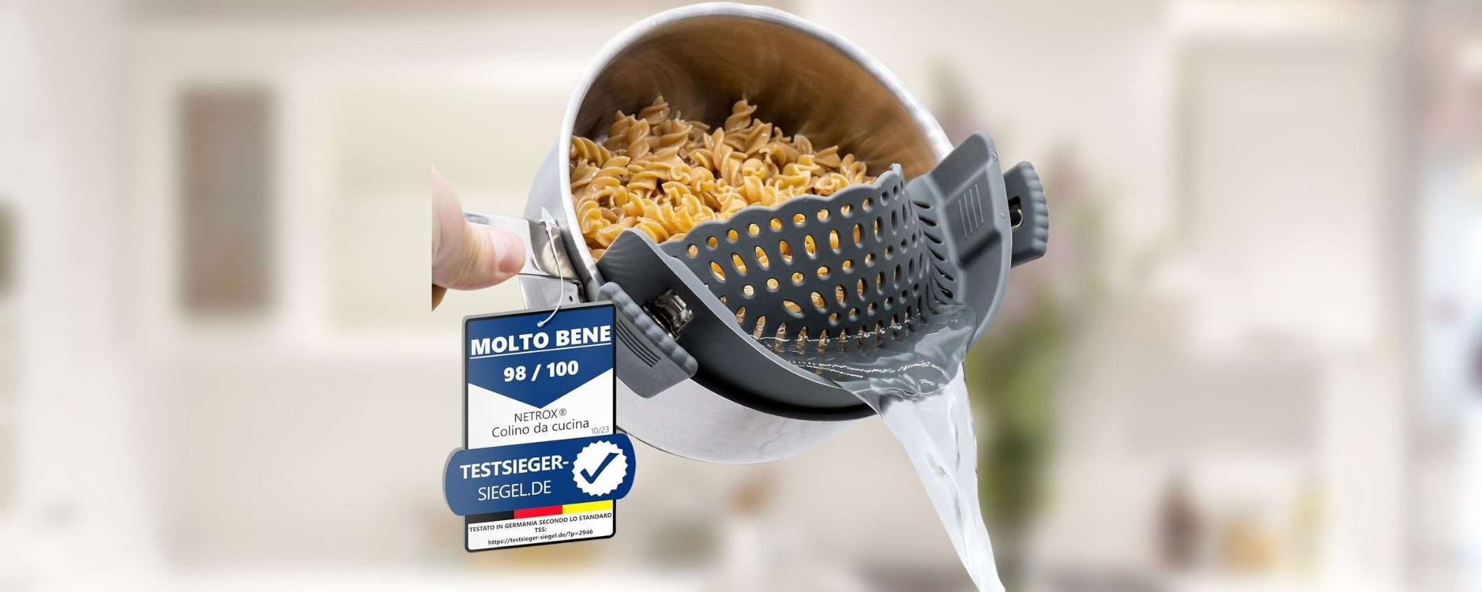Questo scolapasta in silicone è GENIALE e ti costa solo 17,89€ Questo scolapasta in silicone è GENIALE e ti costa solo 17,89€