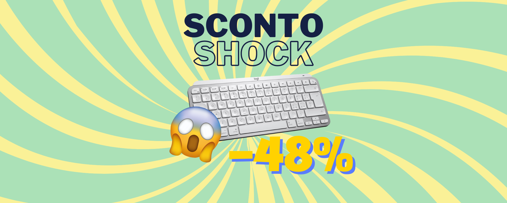 Logitech MX Keys Mini per Mac in sconto del 48% Logitech MX Keys Mini per Mac in sconto del 48%