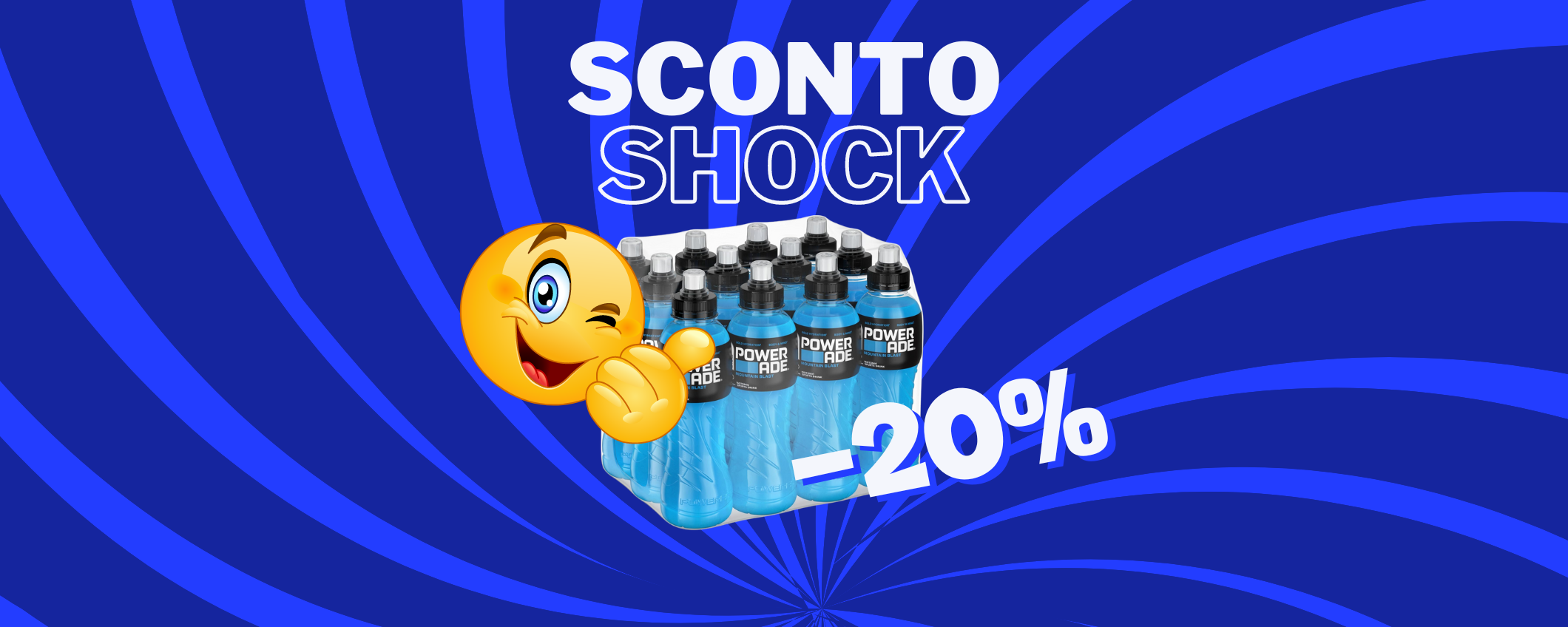 12 Powerade Mountain Blast a un prezzo SHOCK: -20% 12 Powerade Mountain Blast a un prezzo SHOCK: -20%