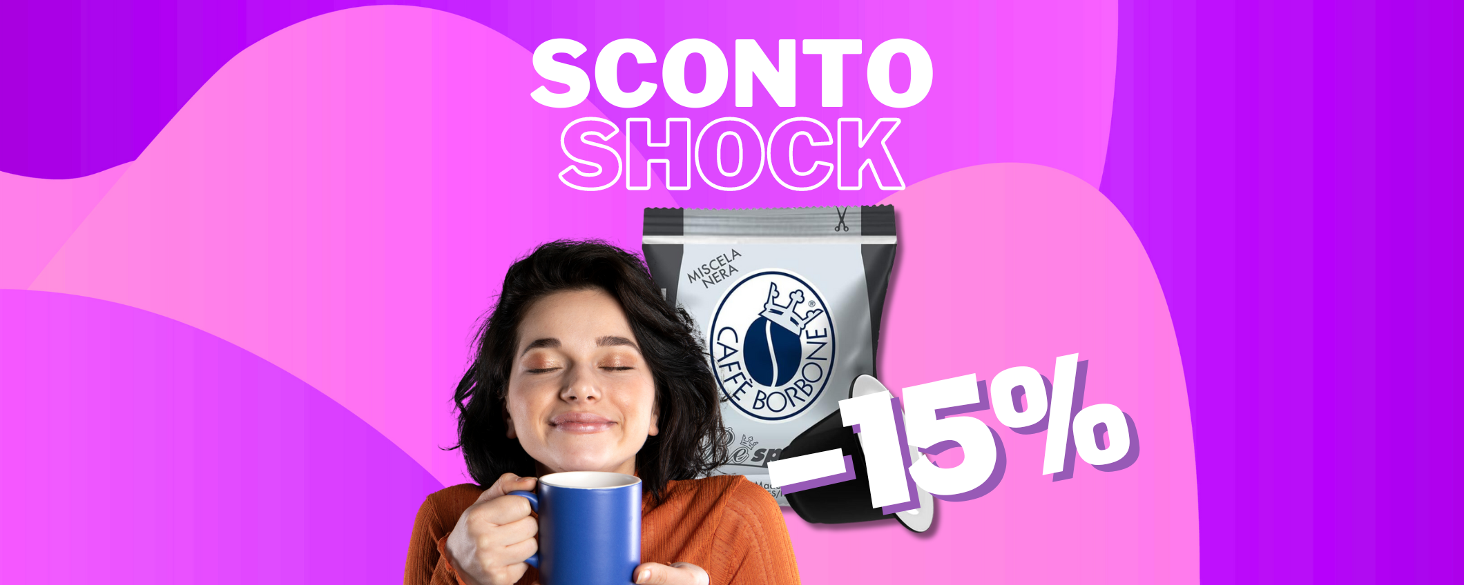 100 di Caffè Borbone Respresso a un prezzo SHOCK (-15%) 100 di Caffè Borbone Respresso a un prezzo SHOCK (-15%)