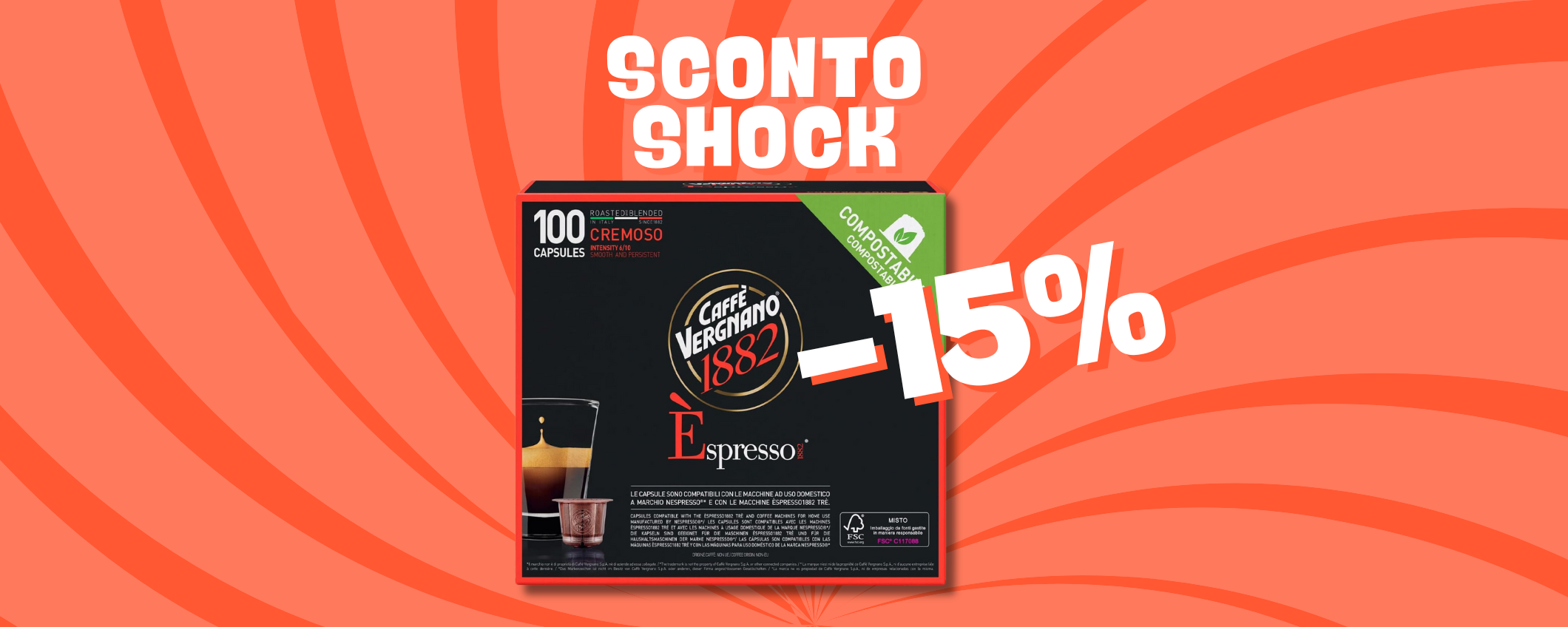 Ben 100 Caffè Vergnano a soli 19€ su Amazon! Ben 100 Caffè Vergnano a soli 19€ su Amazon!