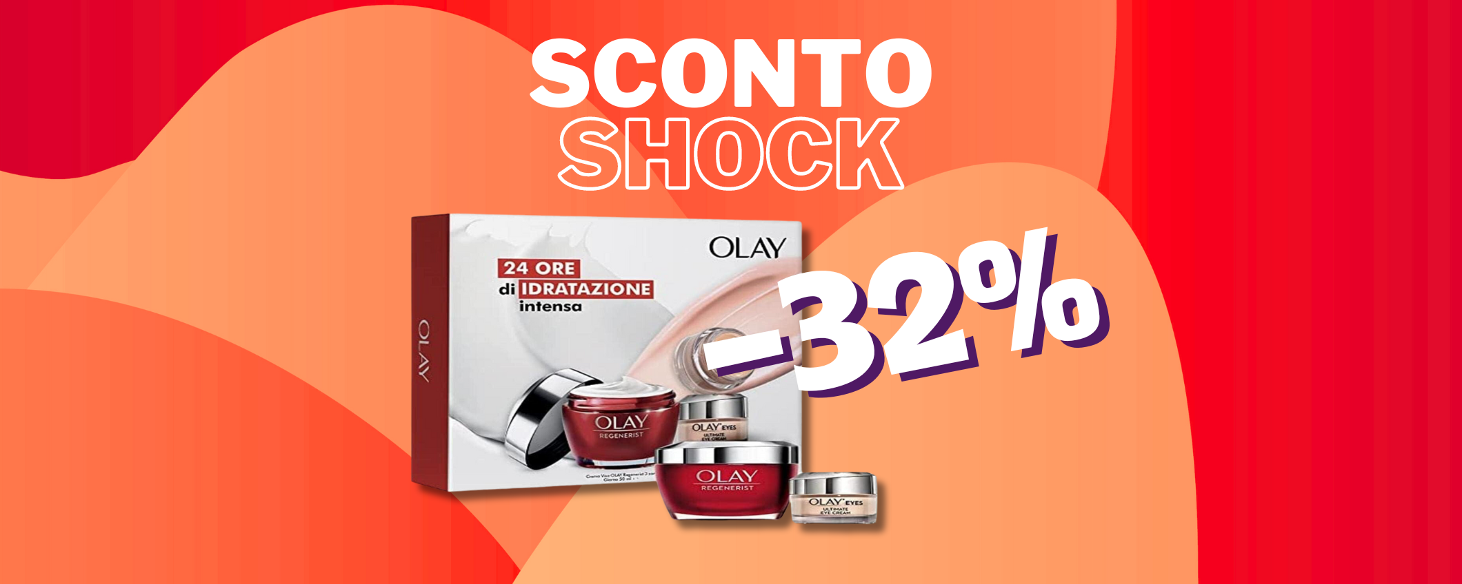 Viziati con la combo crema antirughe e contorno occhi Olay (-32%) Viziati con la combo crema antirughe e contorno occhi Olay (-32%)