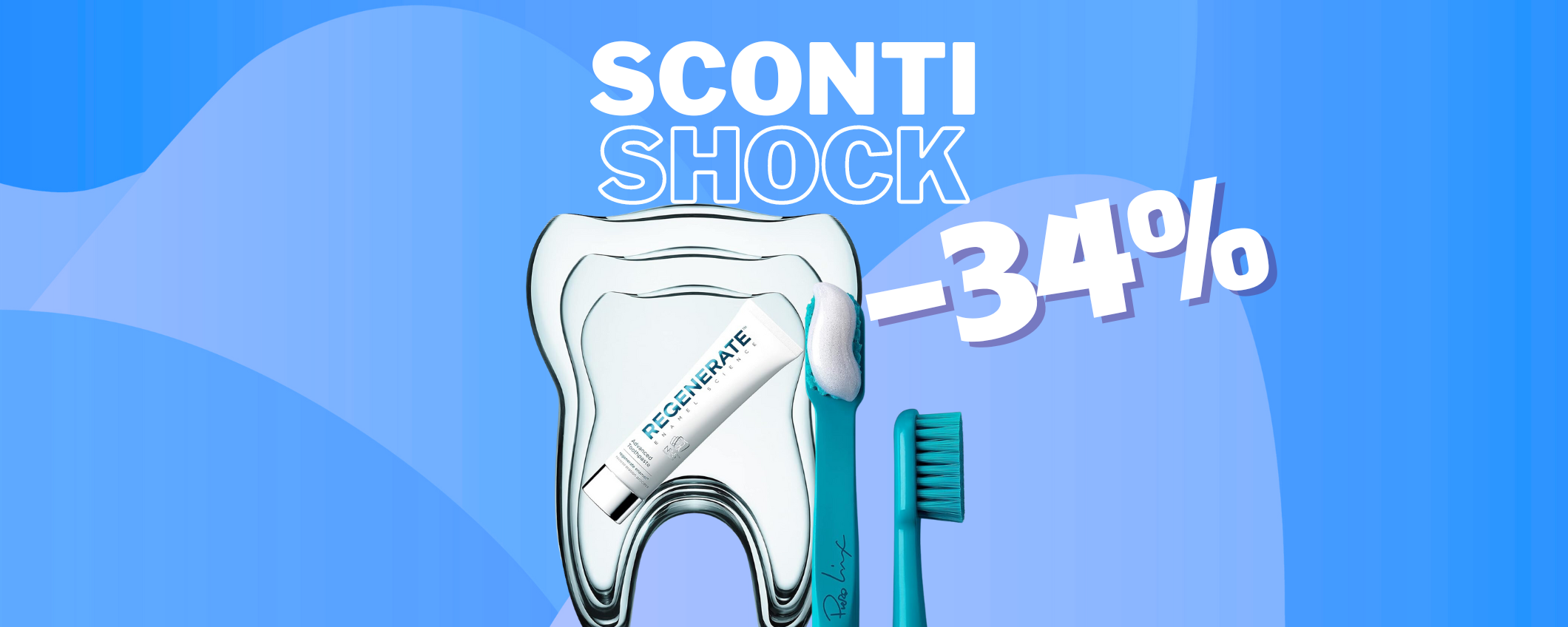 Sbianca i tuoi denti con il dentifricio Regenerate (-34%) Sbianca i tuoi denti con il dentifricio Regenerate (-34%)