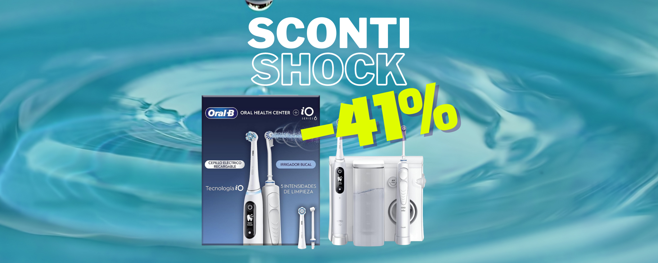 Denti super sani con Oral-B Idropulsore iO Series 6 Denti super sani con Oral-B Idropulsore iO Series 6