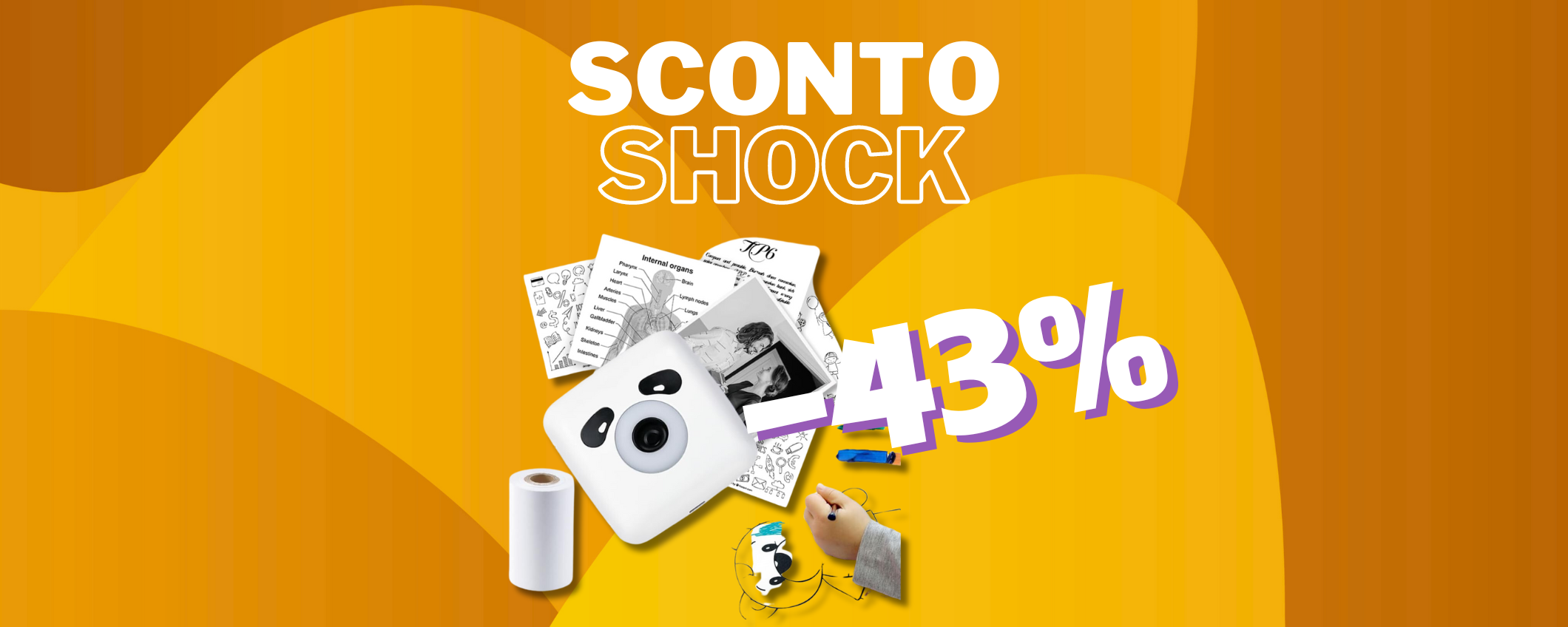 Fantastica mini stampante termica in super ribasso: -43% per poco Fantastica mini stampante termica in super ribasso: -43% per poco