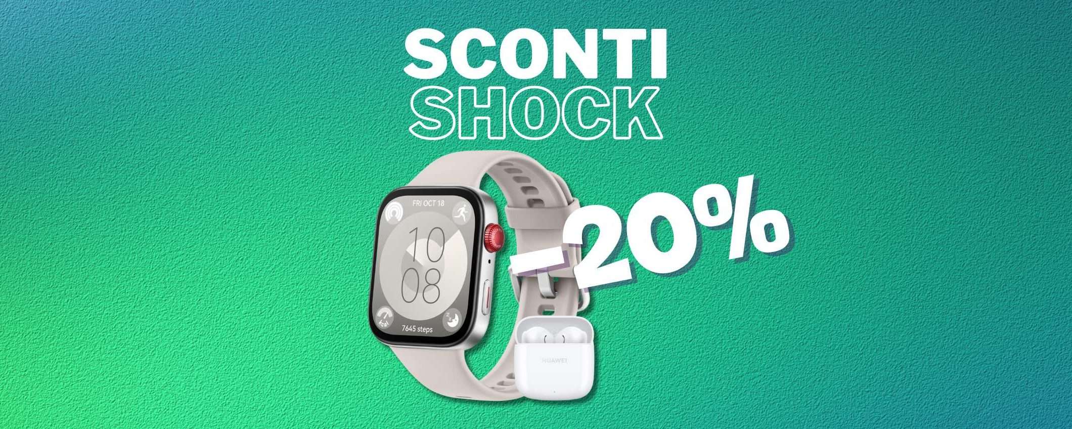 Huawei Watch Fit 3 + auricolari in sconto FOLLE (-20%) Huawei Watch Fit 3 + auricolari in sconto FOLLE (-20%)