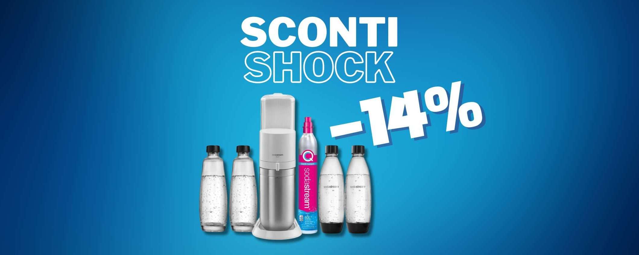 Sodastream Duo Megapack: prezzo INCREDIBILE in sconto del 14%