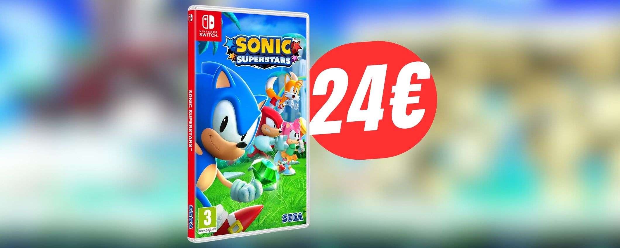 MINIMO STORICO per Sonic Superstars (Nintendo Switch): solo 24€! MINIMO STORICO per Sonic Superstars (Nintendo Switch): solo 24€!