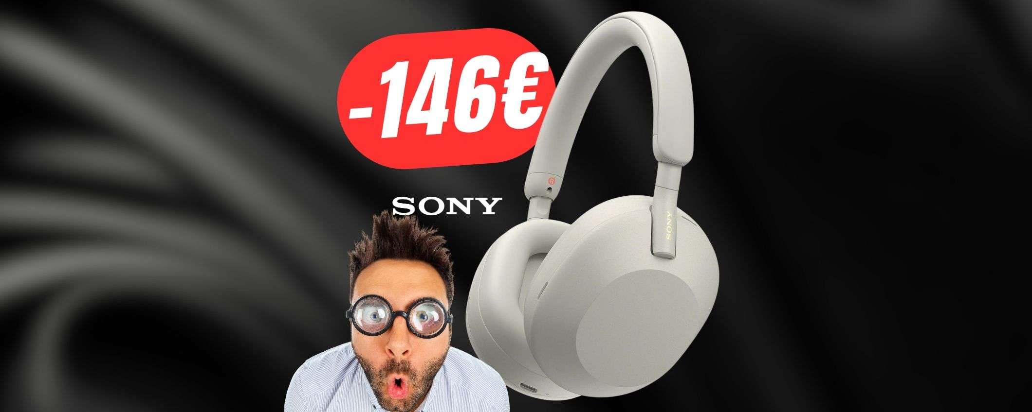 Cuffie Sony: cancellazione del rumore TOP al PREZZO MINIMO! (-146€ di SCONTO!) Cuffie Sony: cancellazione del rumore TOP al PREZZO MINIMO! (-146€ di SCONTO!)