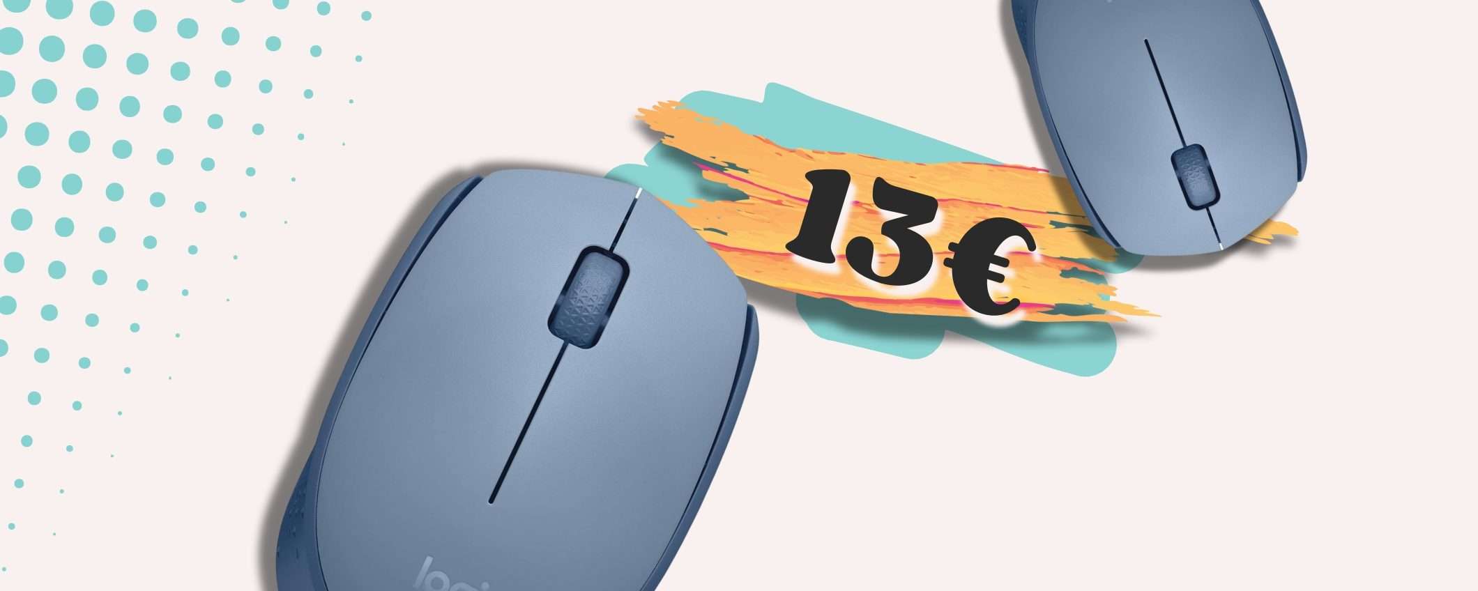 Logitech M171 colorato e WIRELESS per un mouse da 12 mesi COMODO