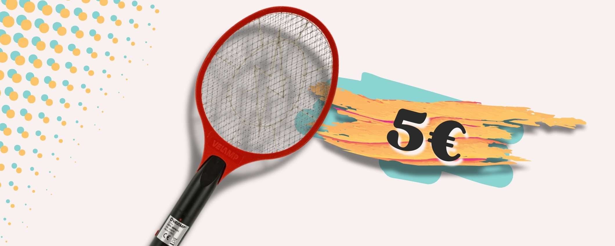 Una racchetta elettrica non per il tennis ma per le ZANZARE: prezzo SHOCK Una racchetta elettrica non per il tennis ma per le ZANZARE: prezzo SHOCK