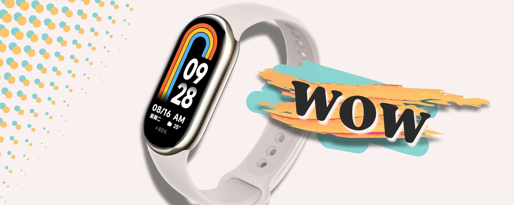 Xiaomi Smart Band 8 al polso è un ASSISTENTE completo: meno di 40€