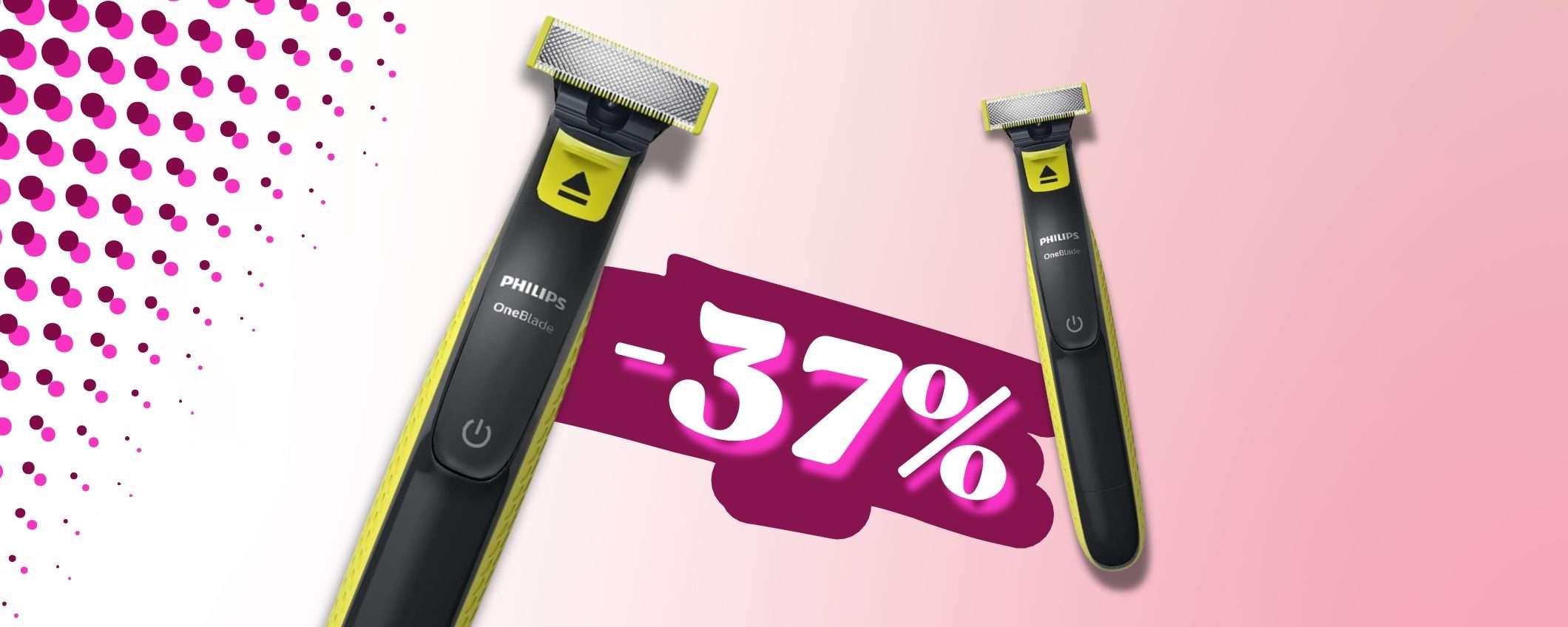 Philips OneBlade con Kit COMPLETO e sconto del 37%: solo su Amazon Philips OneBlade con Kit COMPLETO e sconto del 37%: solo su Amazon