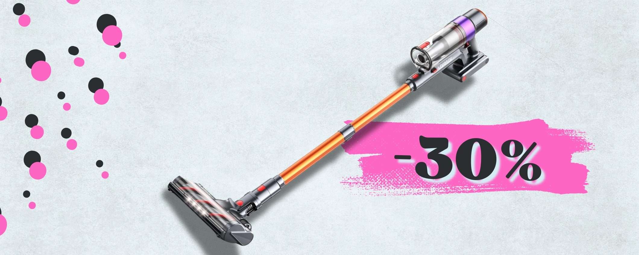 Aspirapolvere POTENTE e senza fili, 55minuti di autonomia + accessori Aspirapolvere POTENTE e senza fili, 55minuti di autonomia + accessori