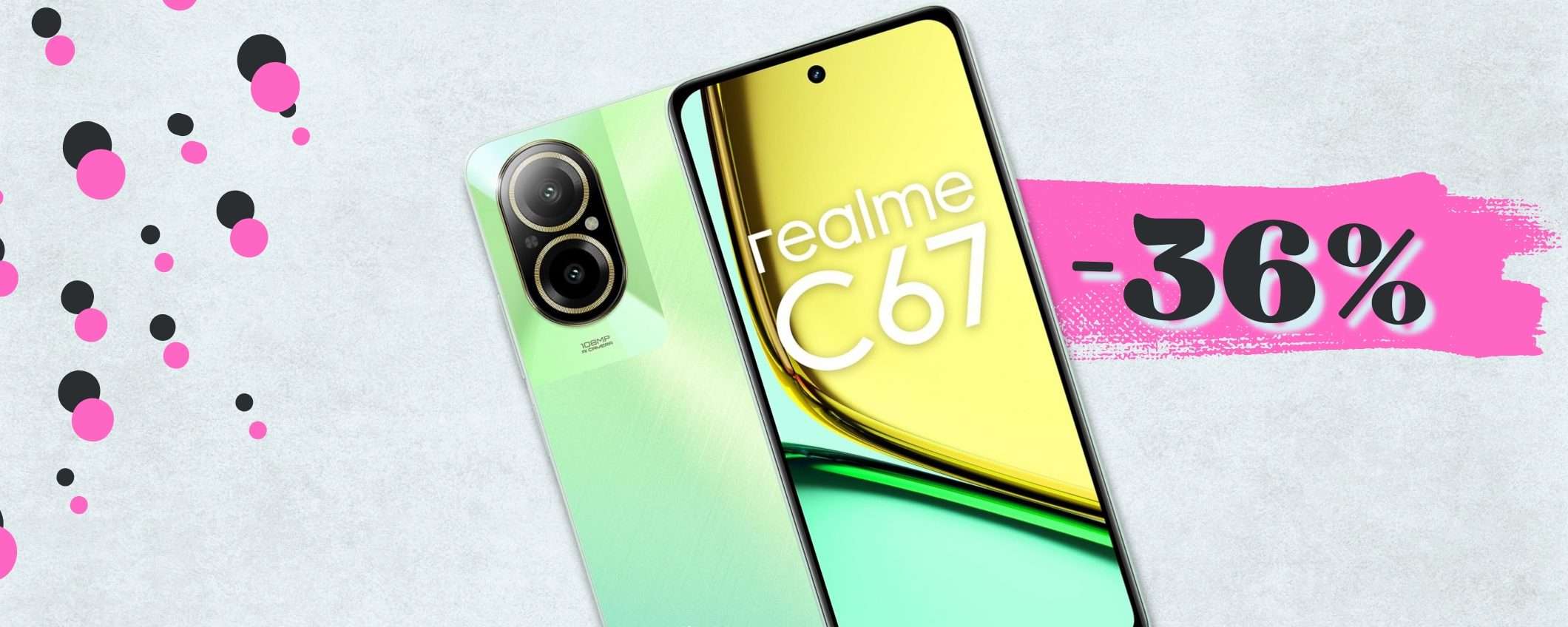 Realme C67 con fotocamera 108mp ti fa diventare PROFESSIONISTA (140€) Realme C67 con fotocamera 108mp ti fa diventare PROFESSIONISTA (140€)