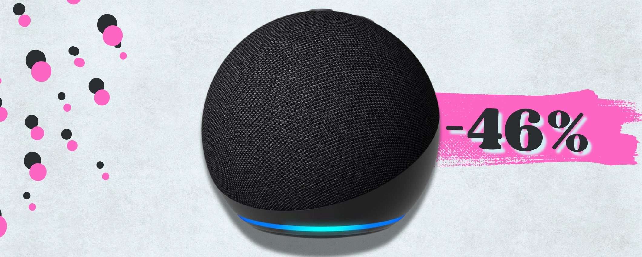 Echo Dot di 5ª generazione FUORI TUTTO: sconto 46% per Alexa a casa Echo Dot di 5ª generazione FUORI TUTTO: sconto 46% per Alexa a casa