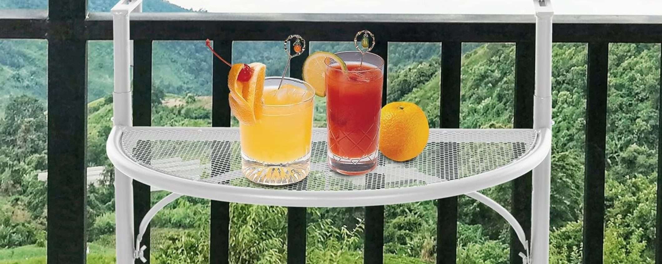 Tavolino pieghevole da balcone: lo appendi alla ringhiera, in SCONTO su Amazon (-25%) Tavolino pieghevole da balcone: lo appendi alla ringhiera, in SCONTO su Amazon (-25%)