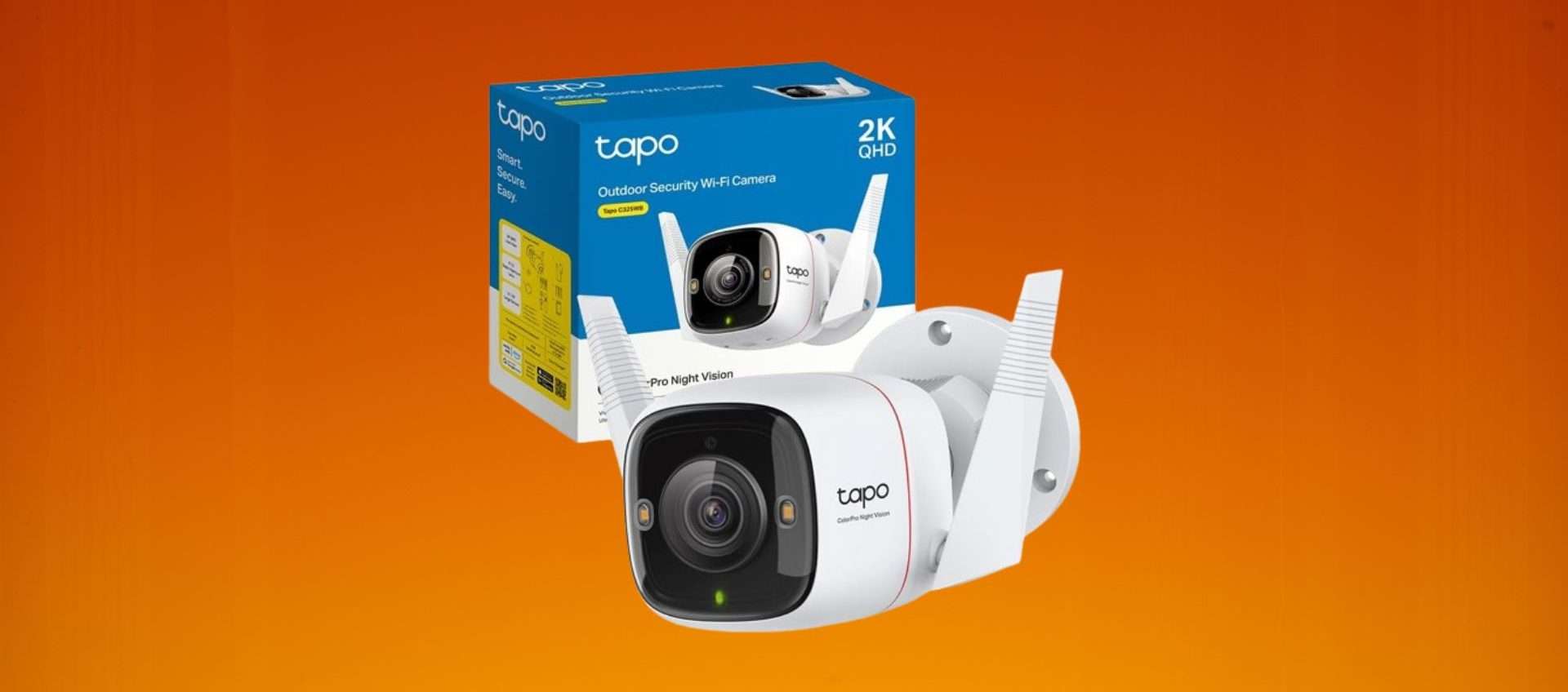 Telecamera di sicurezza per esterni TP-Link in offerta: risoluzione 2K, tantissime funzioni