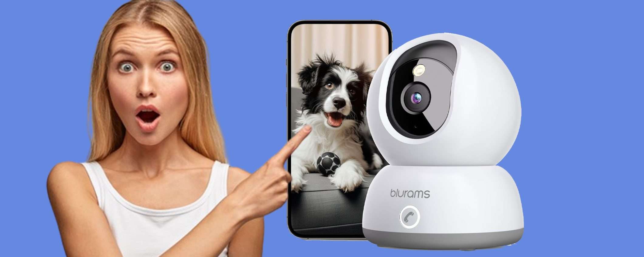Videocamera di sorveglianza per interni 2K: sconto WOW del 43% Videocamera di sorveglianza per interni 2K: sconto WOW del 43%