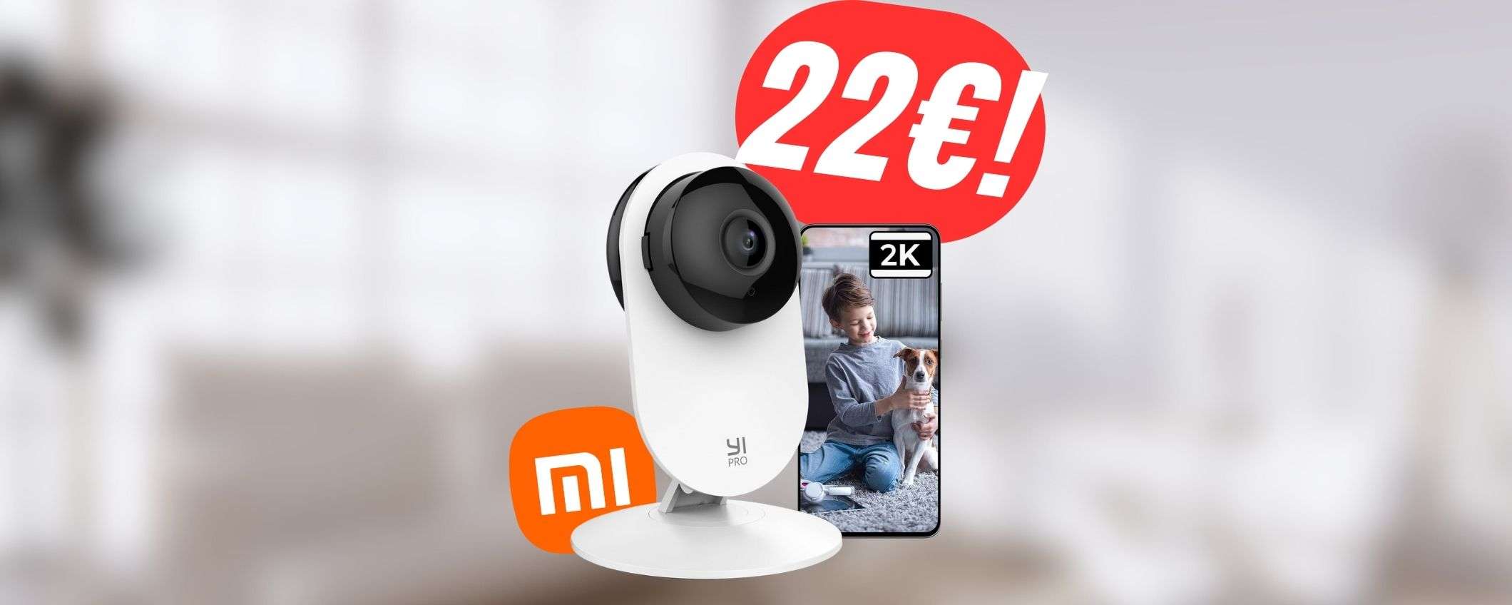 La telecamera 2K di XIAOMI sorveglierà la tua casa per soli 22€! La telecamera 2K di XIAOMI sorveglierà la tua casa per soli 22€!