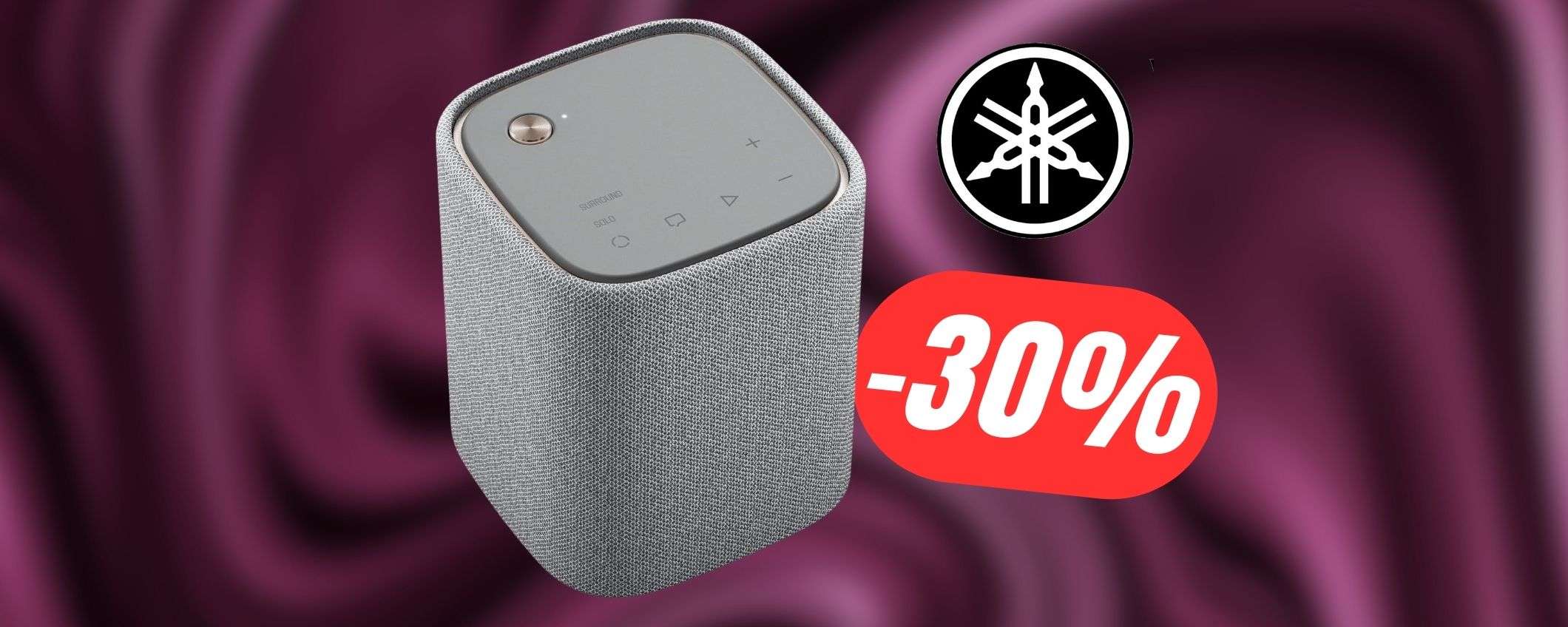 -30% di SCONTO per la cassa Bluetooth di Yamaha che si collega anche alla TV!