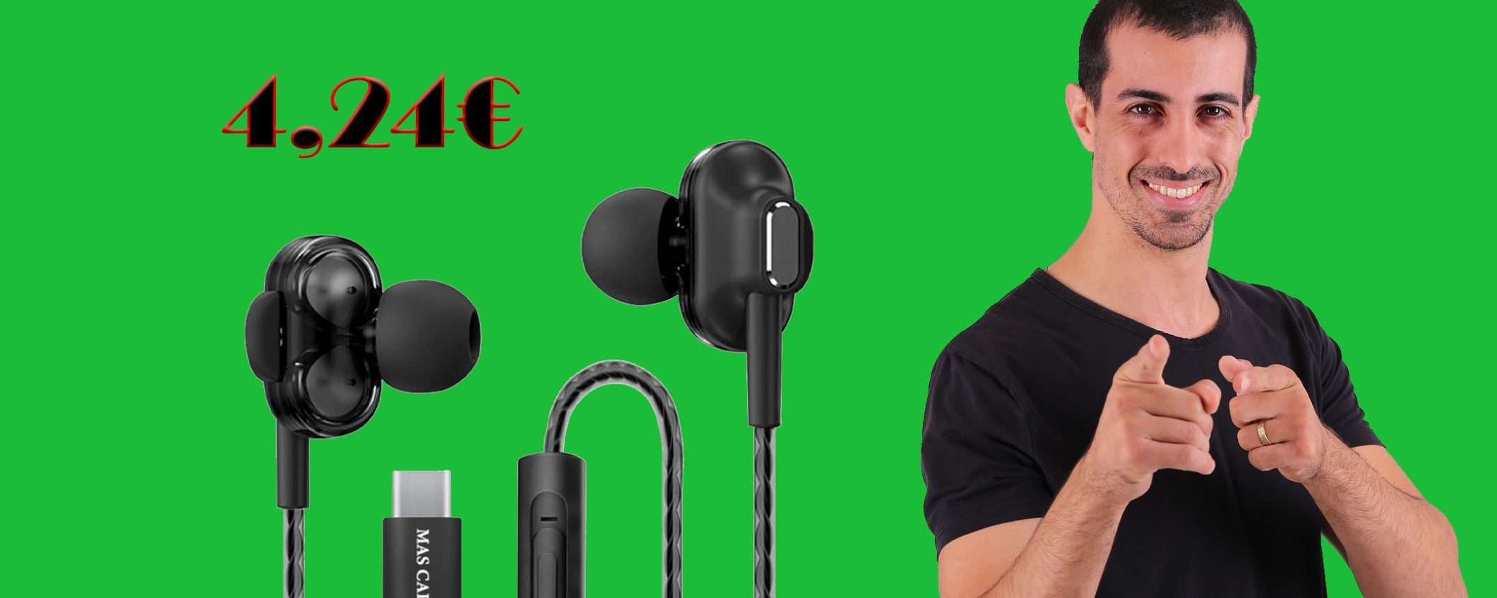 Auricolari In-Ear in doppio sconto FOLLE del 29% + coupon 50% Auricolari In-Ear in doppio sconto FOLLE del 29% + coupon 50%