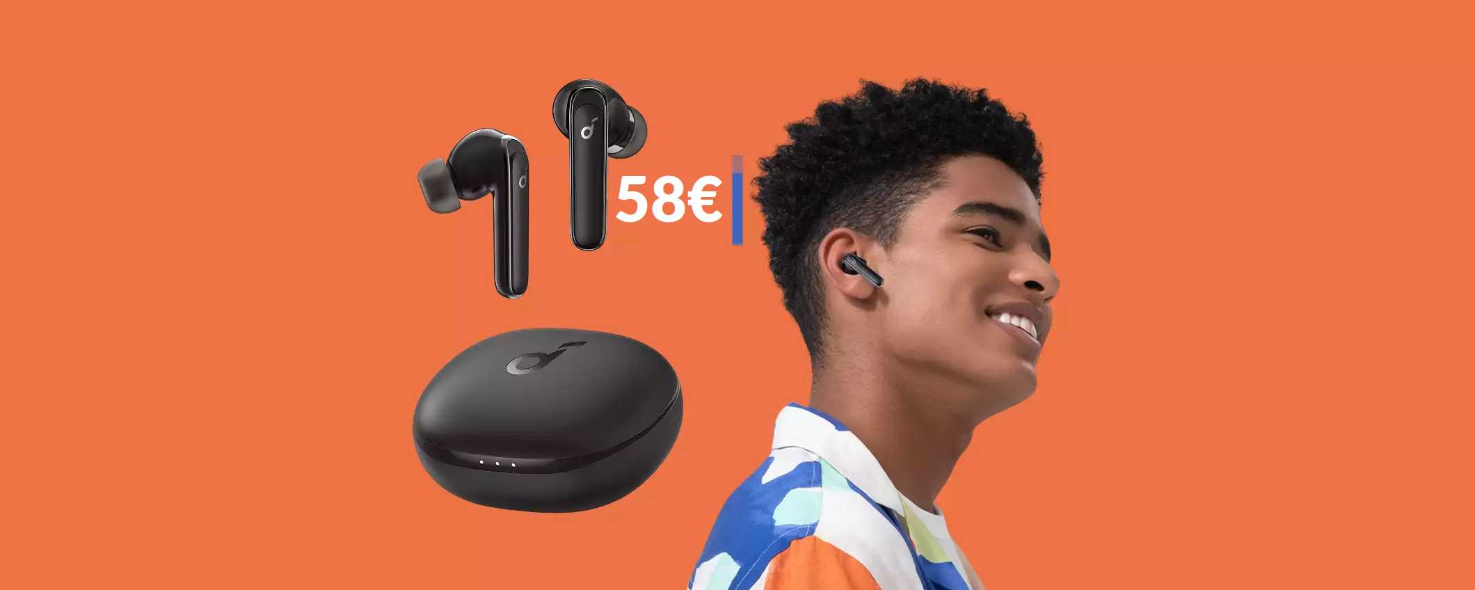 Questi auricolari durano 50 ore: li prendi con 2 SCONTI su Amazon