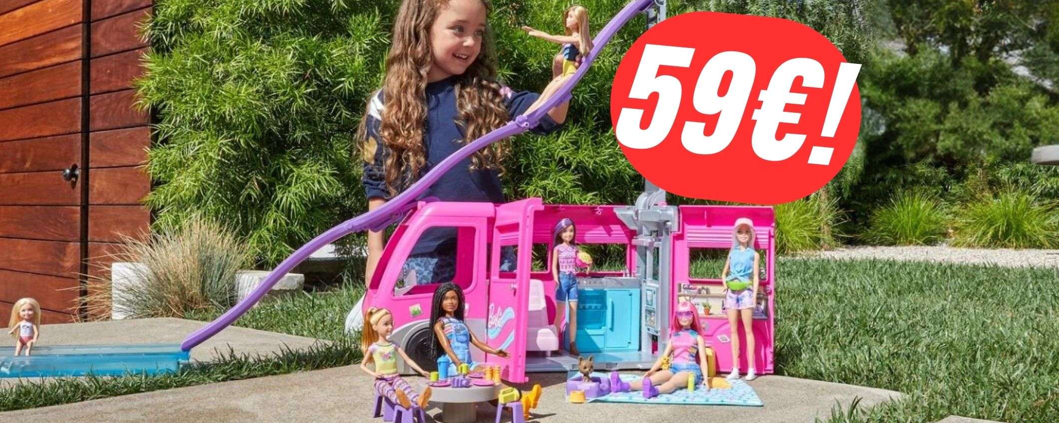 Risparmia più di -70€ sul CAMPER 3 in 1 di Barbie che si TRASFORMA! Risparmia più di -70€ sul CAMPER 3 in 1 di Barbie che si TRASFORMA!